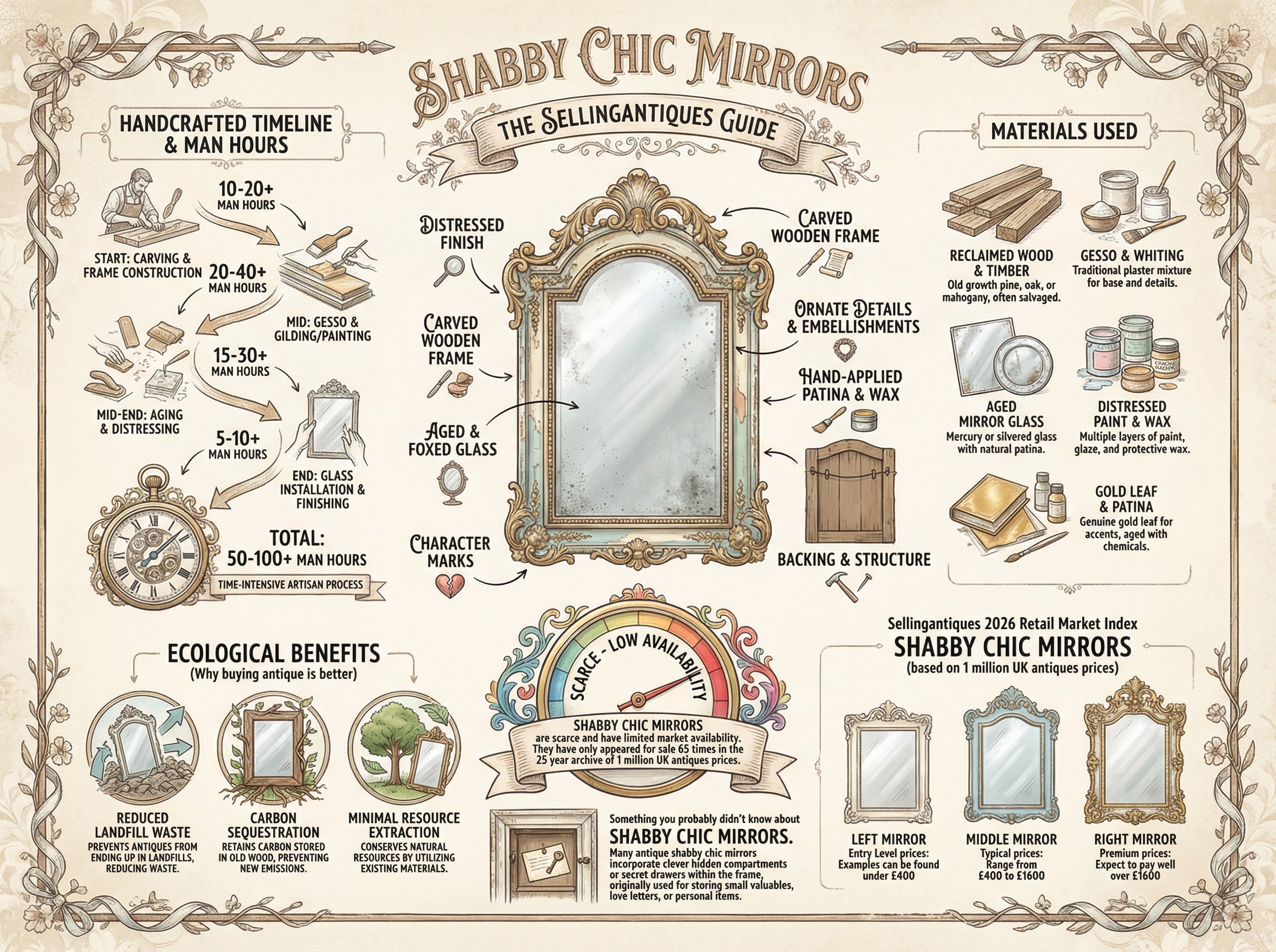 Shabby Chic Mirrors Guide Infographic