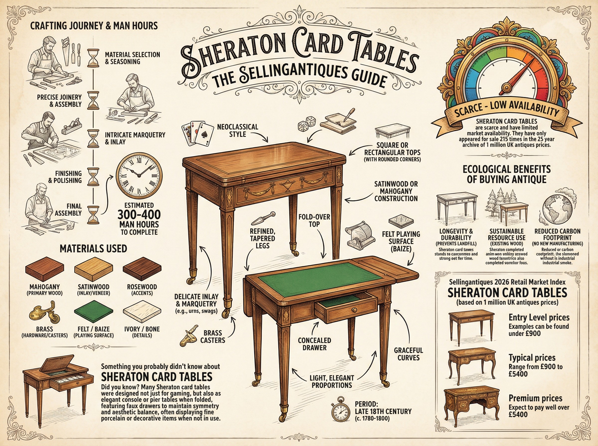Sheraton Card Tables Guide Infographic