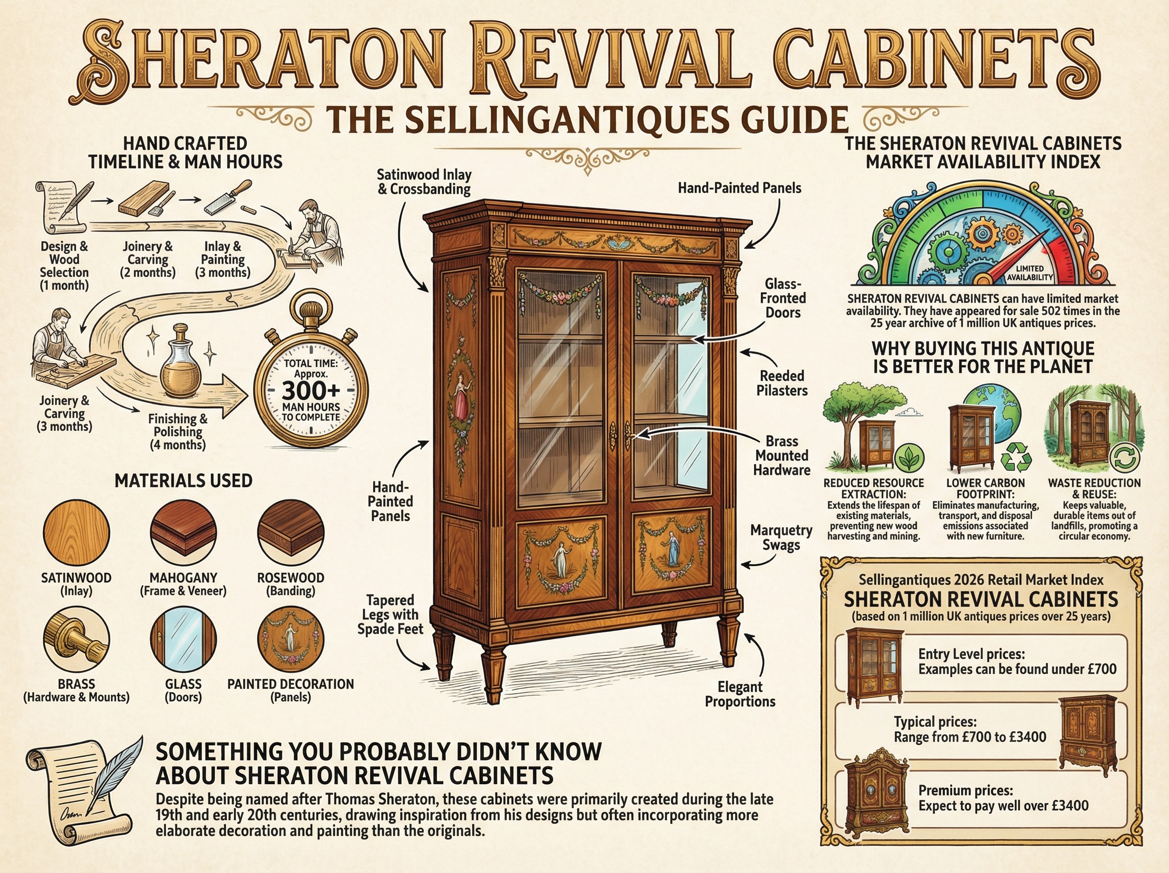 Sheraton Revival Cabinets Guide Infographic