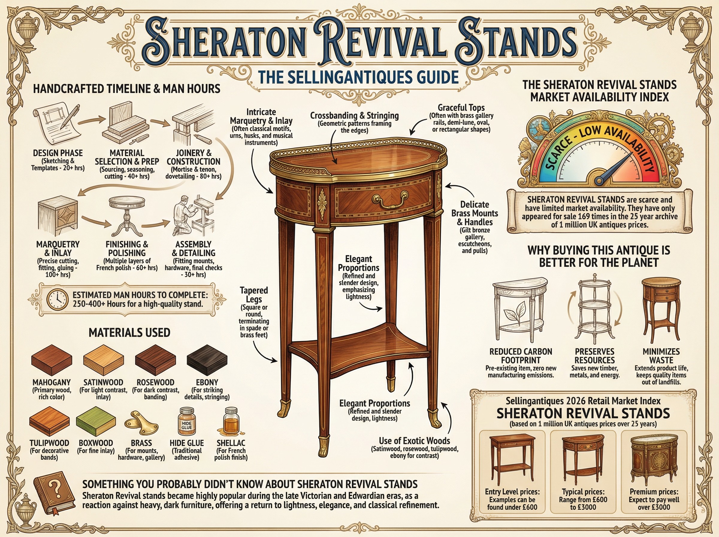 Sheraton Revival Stands Guide Infographic