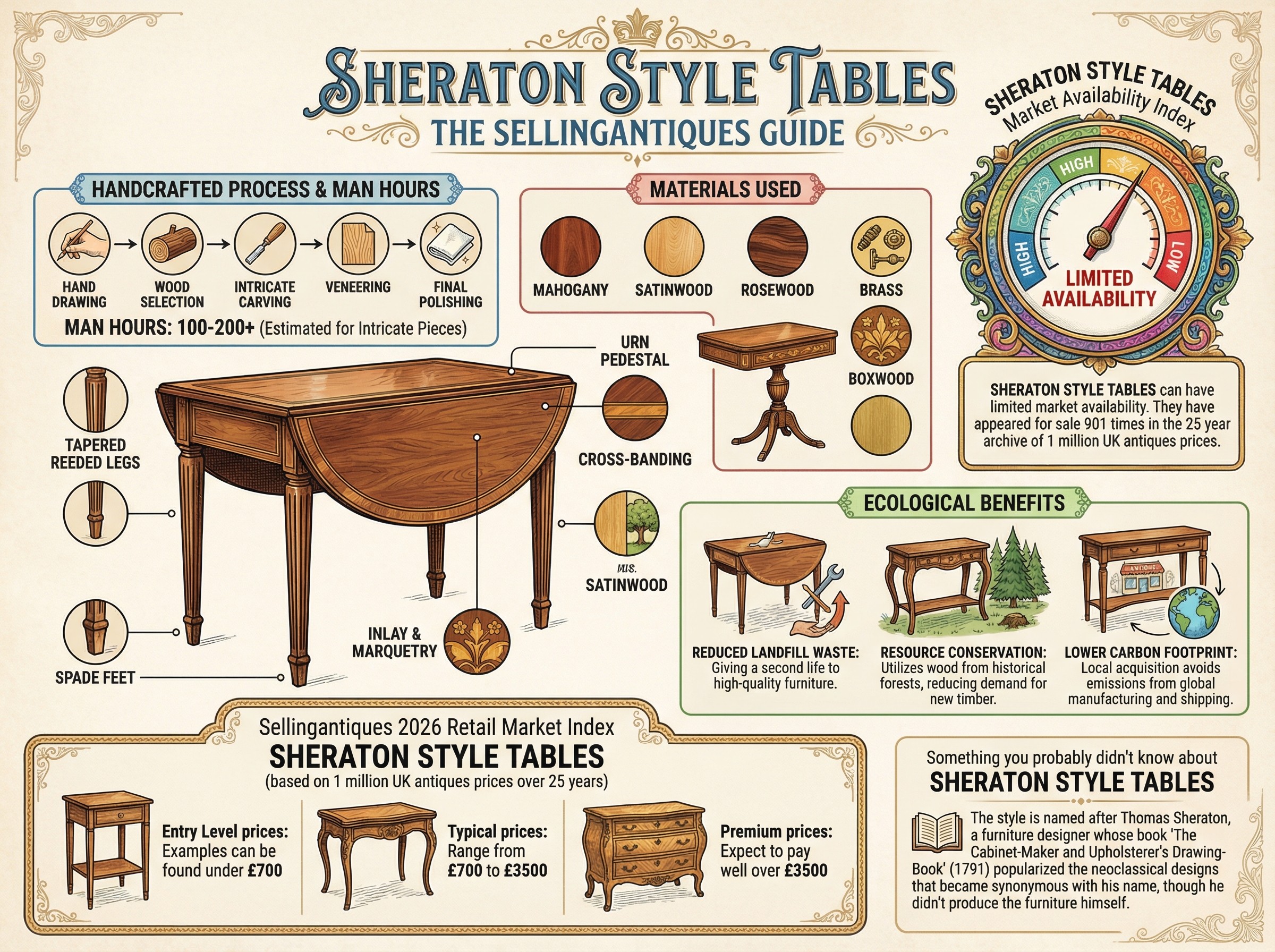 Sheraton Style Tables Guide Infographic