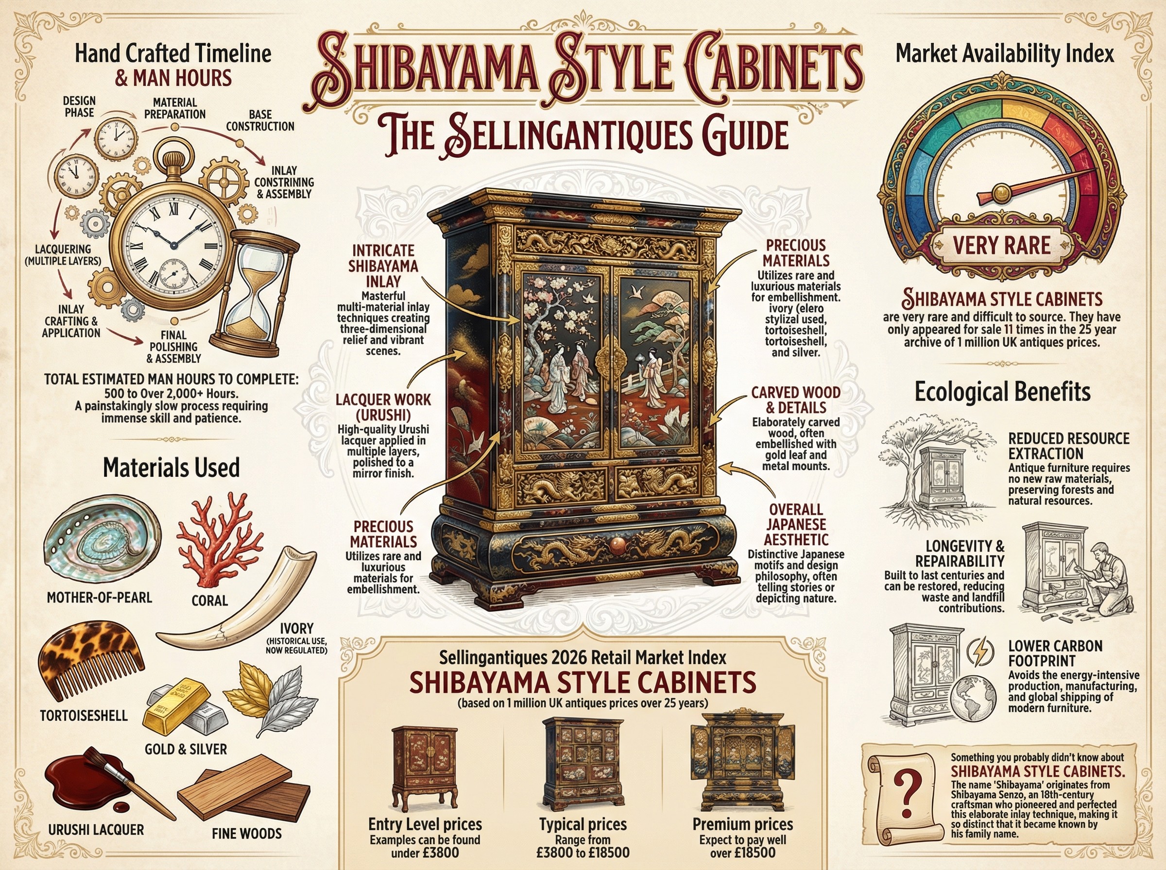 Shibayama Style Cabinets Guide Infographic