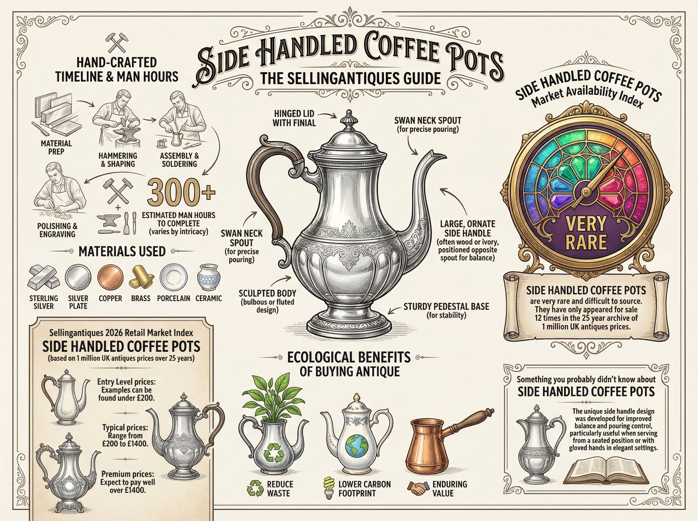 Side Handled Coffee Pots Guide Infographic