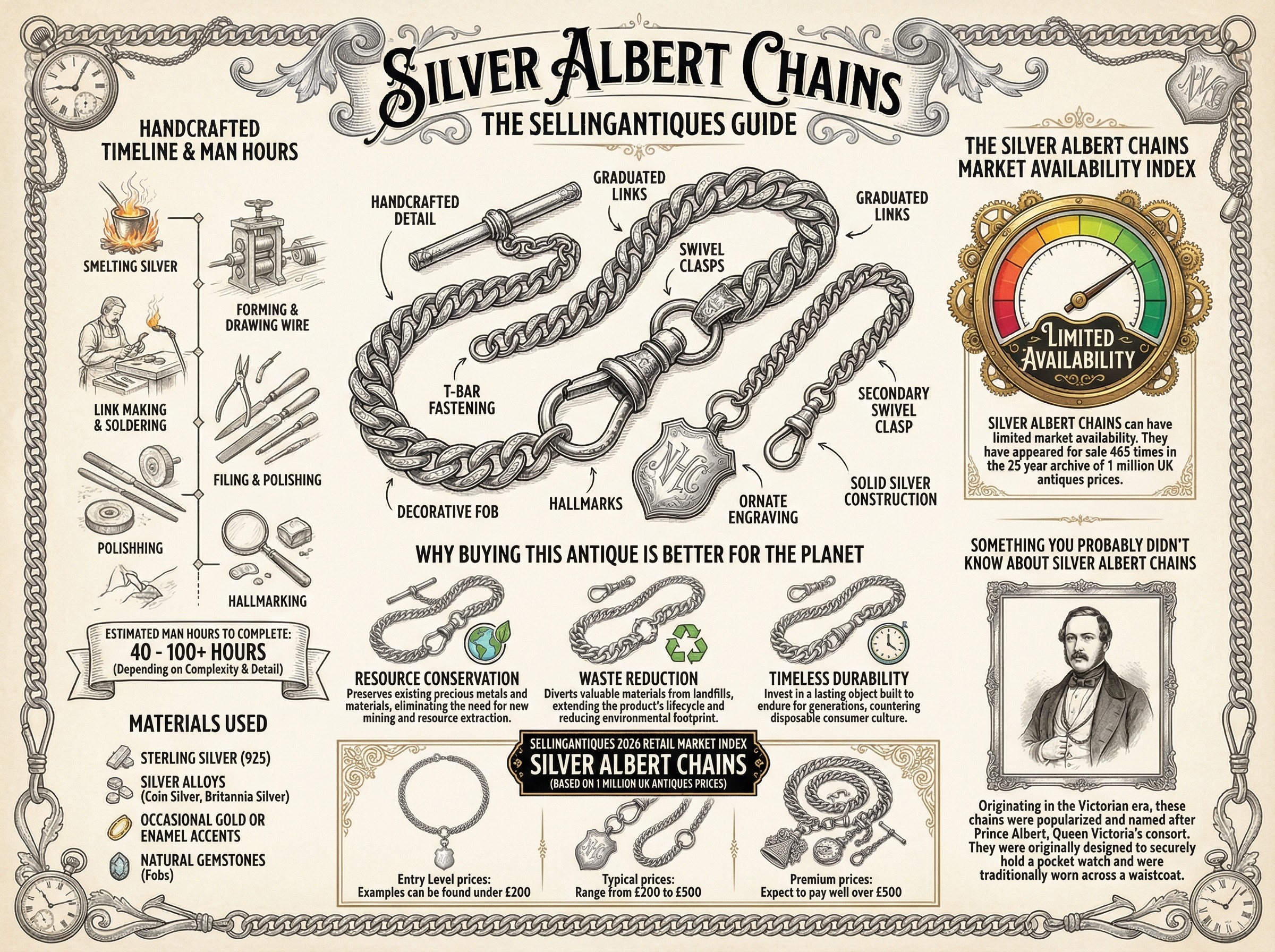 The Sellingantiques Guide to Silver Albert Chains