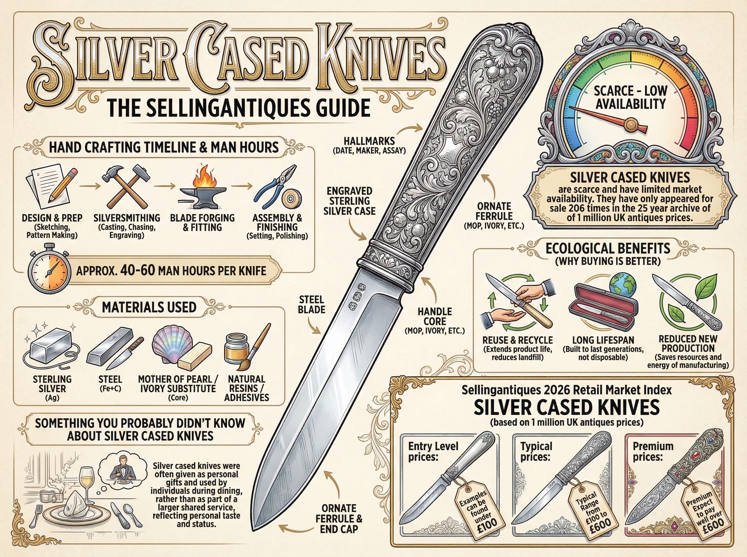 Silver Cased Knives Guide Infographic