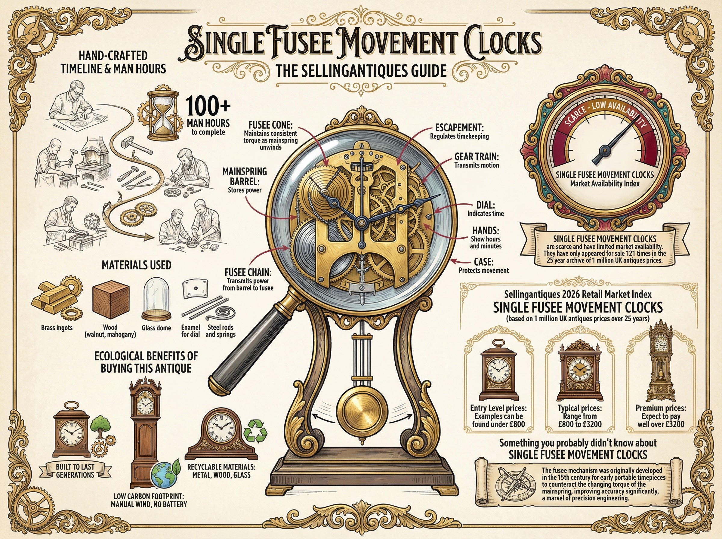 Fuseee The Sellingantiques Guide to Single Fusee Movement Clocks