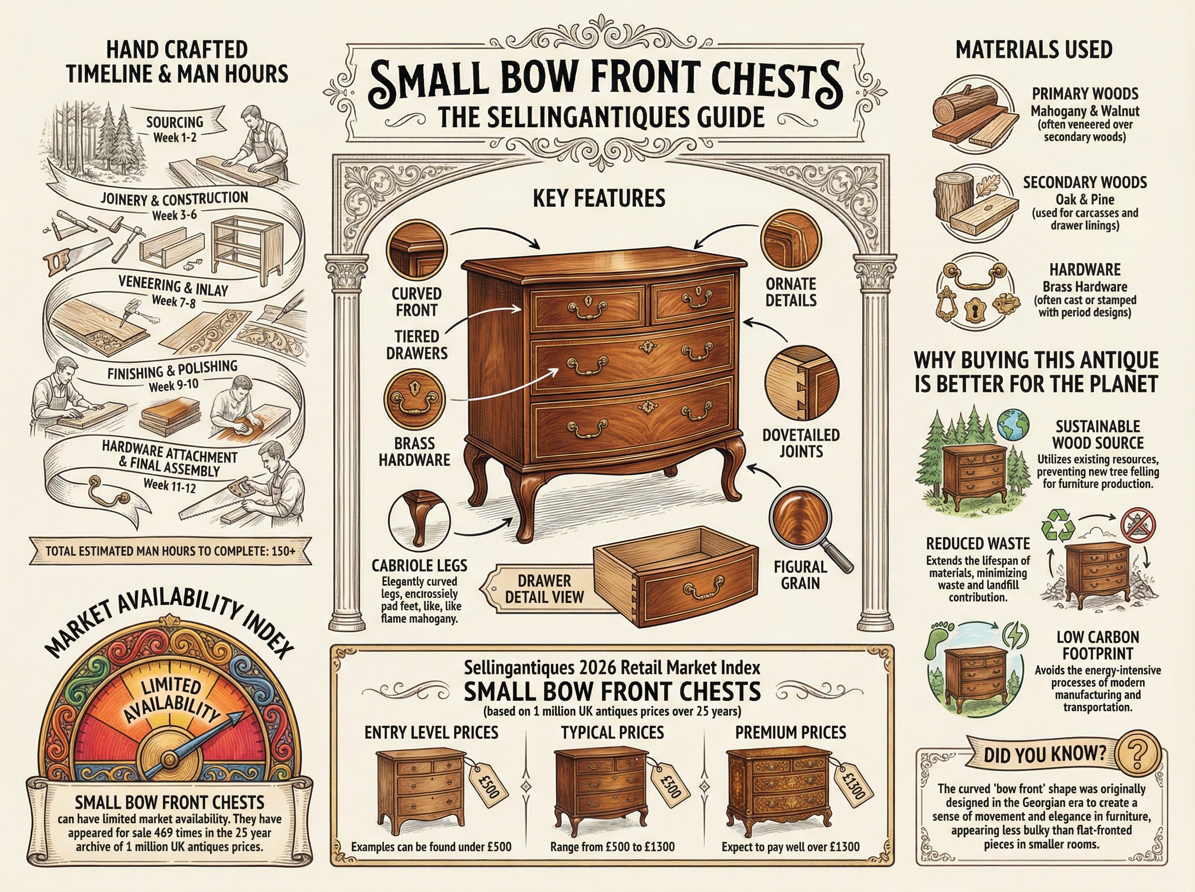 The Sellingantiques Guide to Small Bow Front Chests