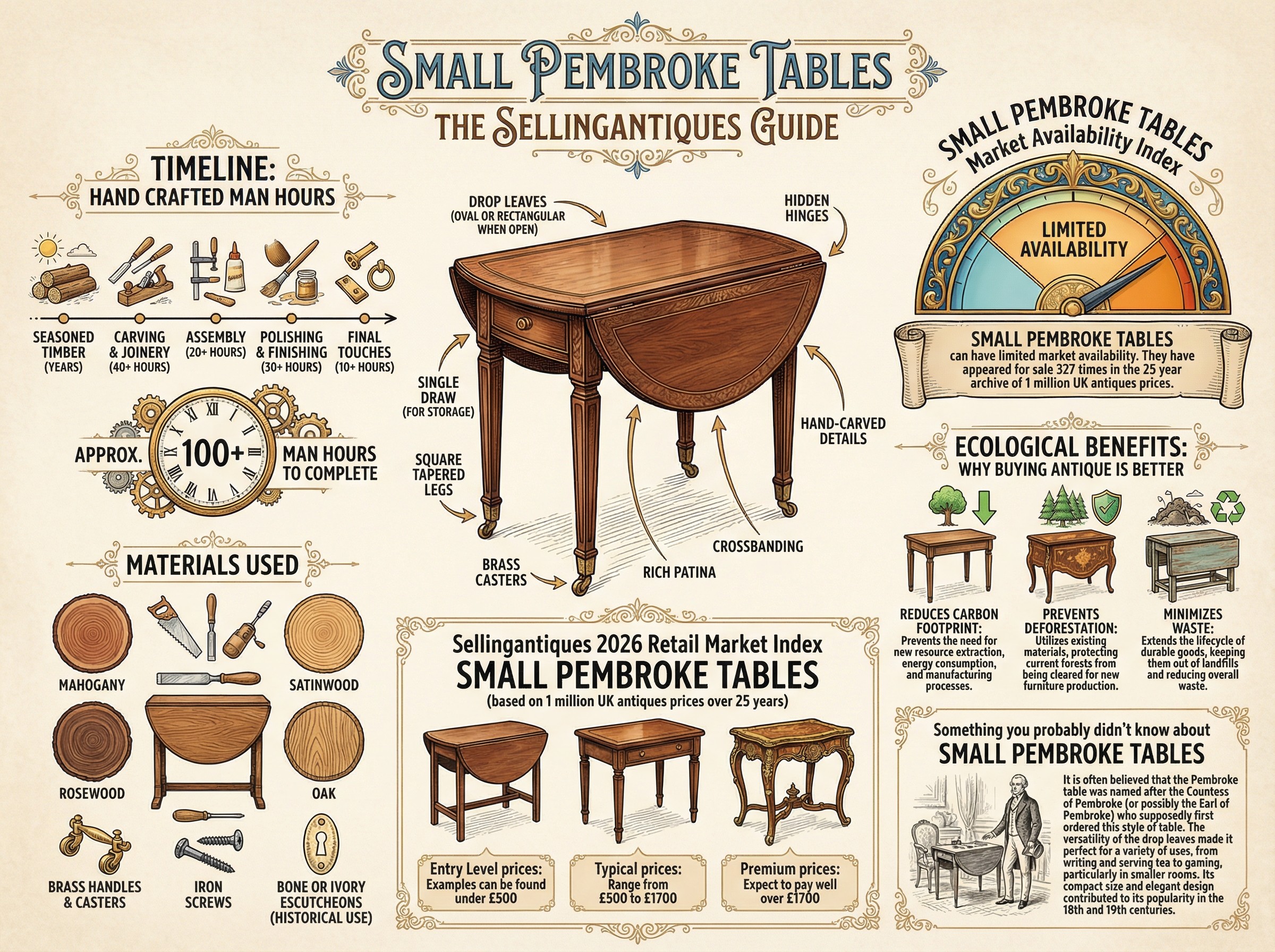Small Pembroke Tables Guide Infographic