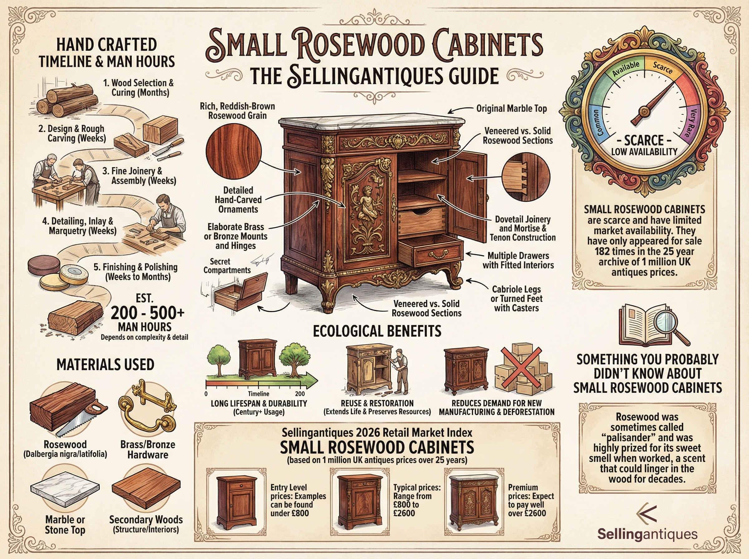 Small Rosewood Cabinets Guide Infographic
