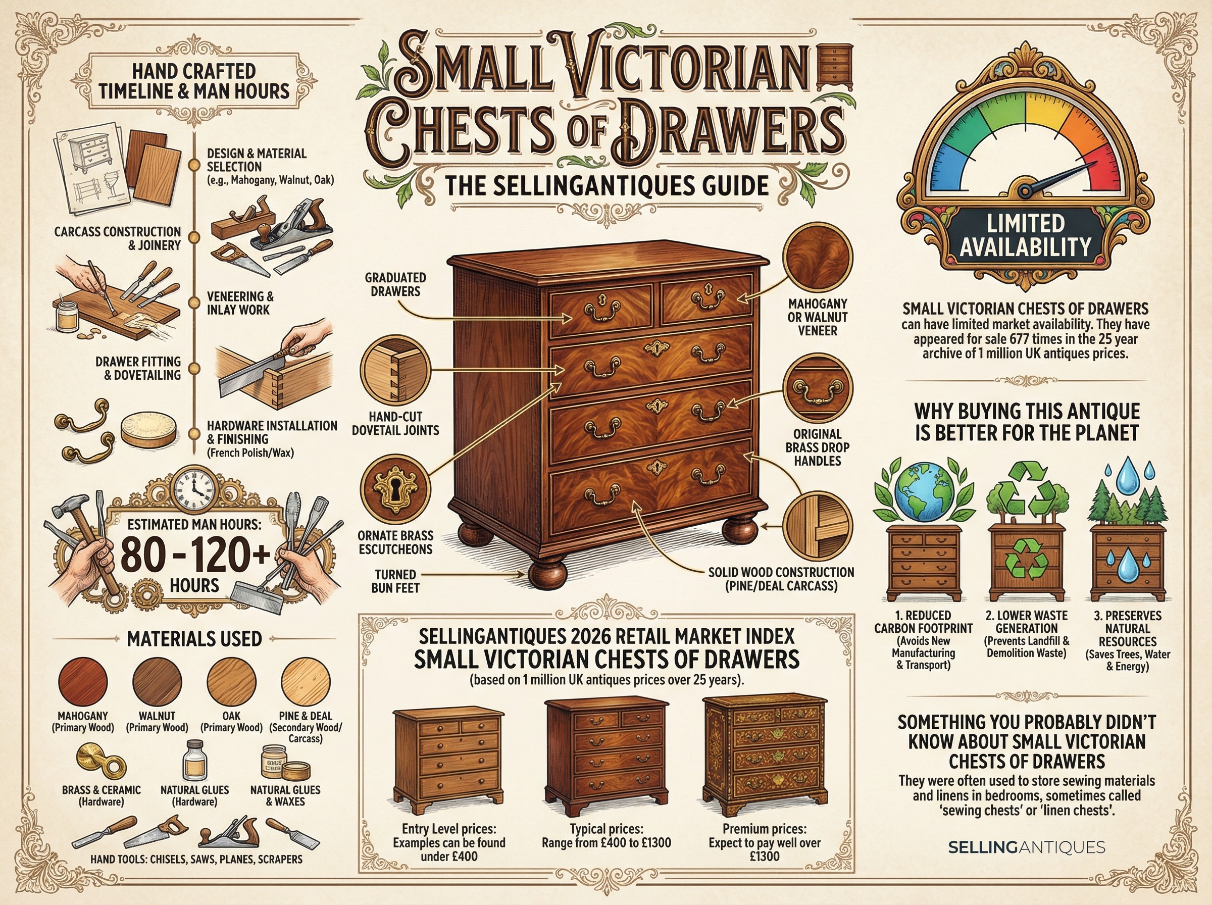 Small Victorian Chests Of Drawers Guide Infographic