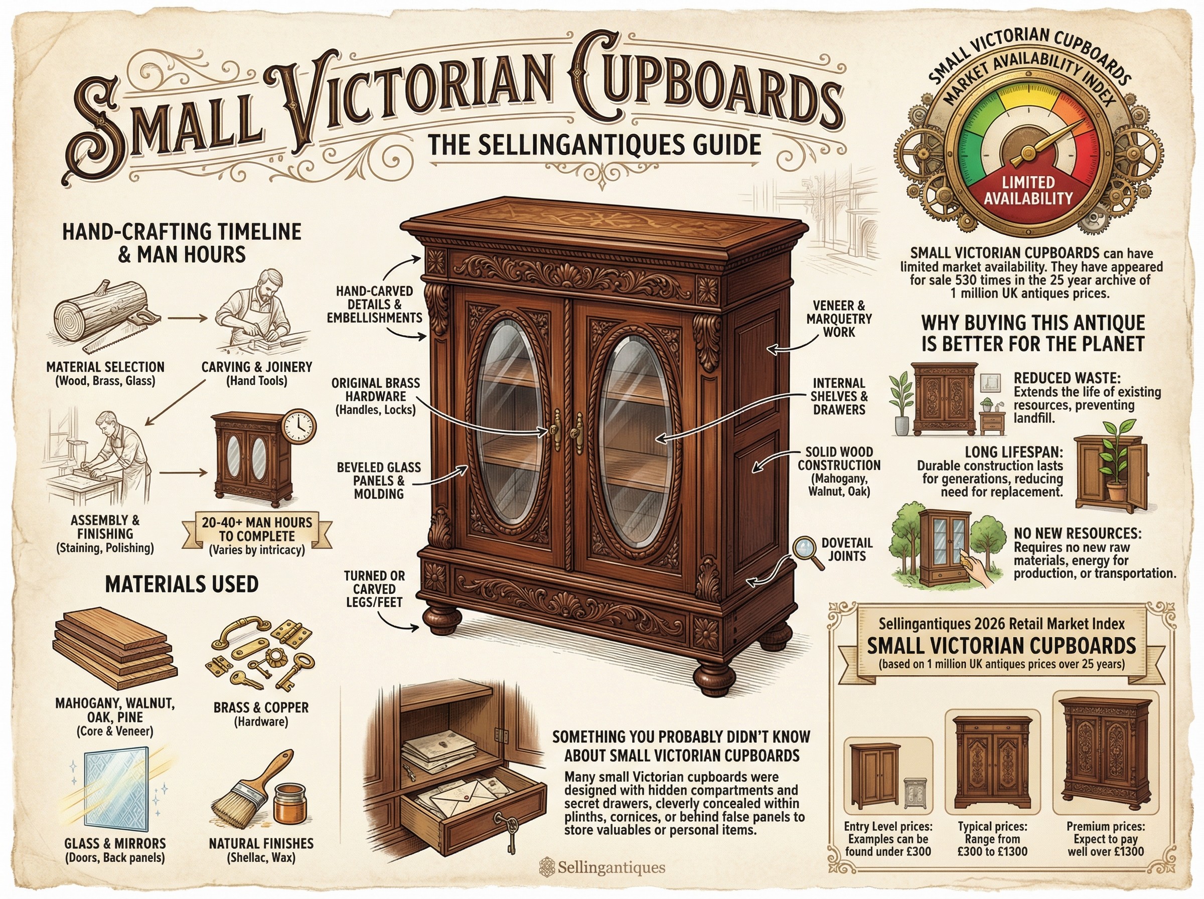 Small Victorian Cupboards Guide Infographic