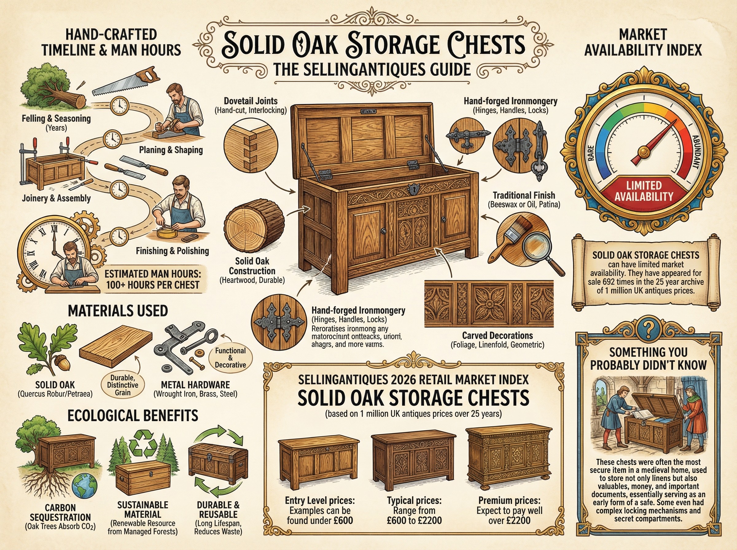 The Sellingantiques Guide to Solid Oak Storage Chests