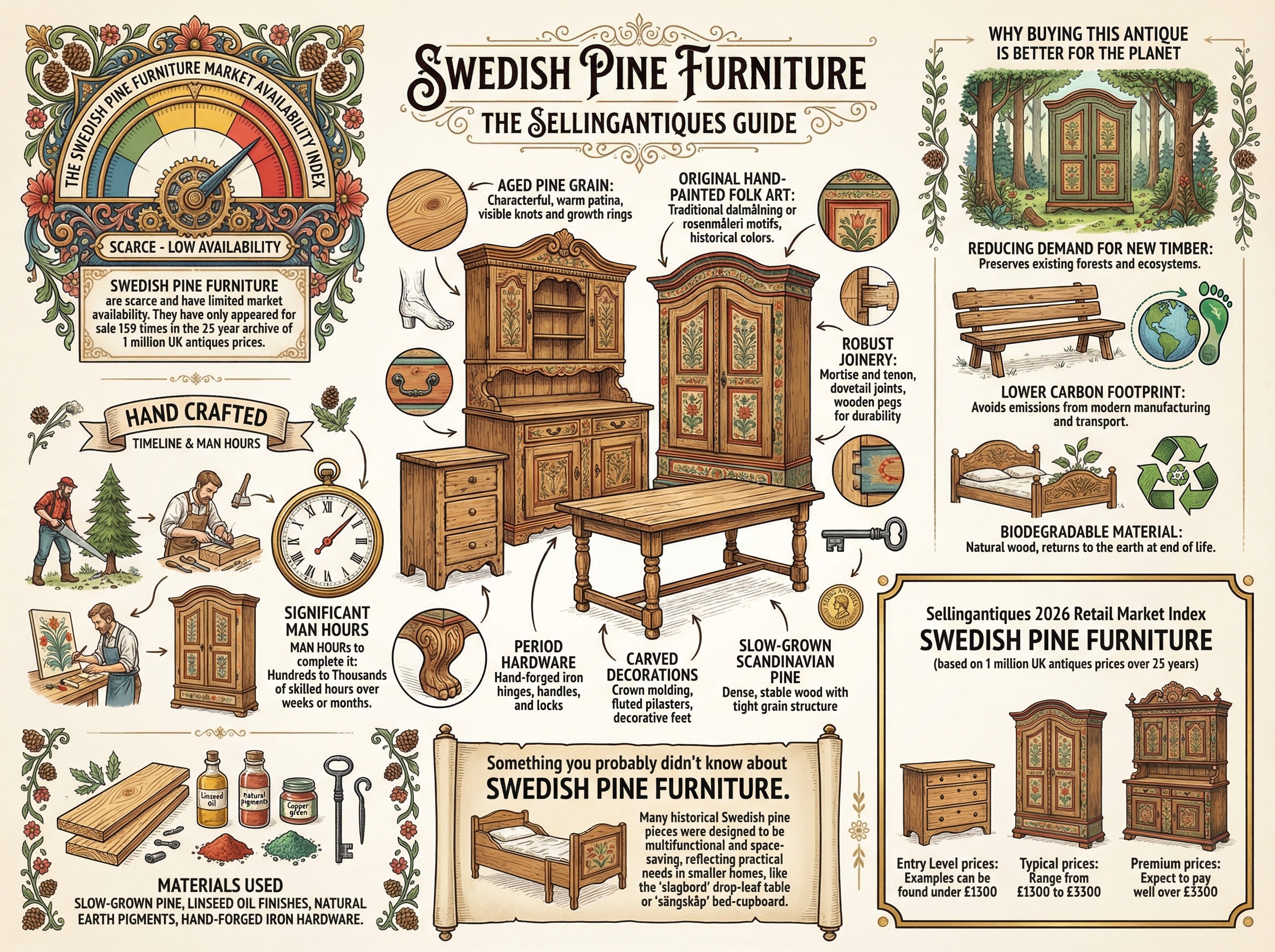 Swedish Pine Furniture Guide Infographic