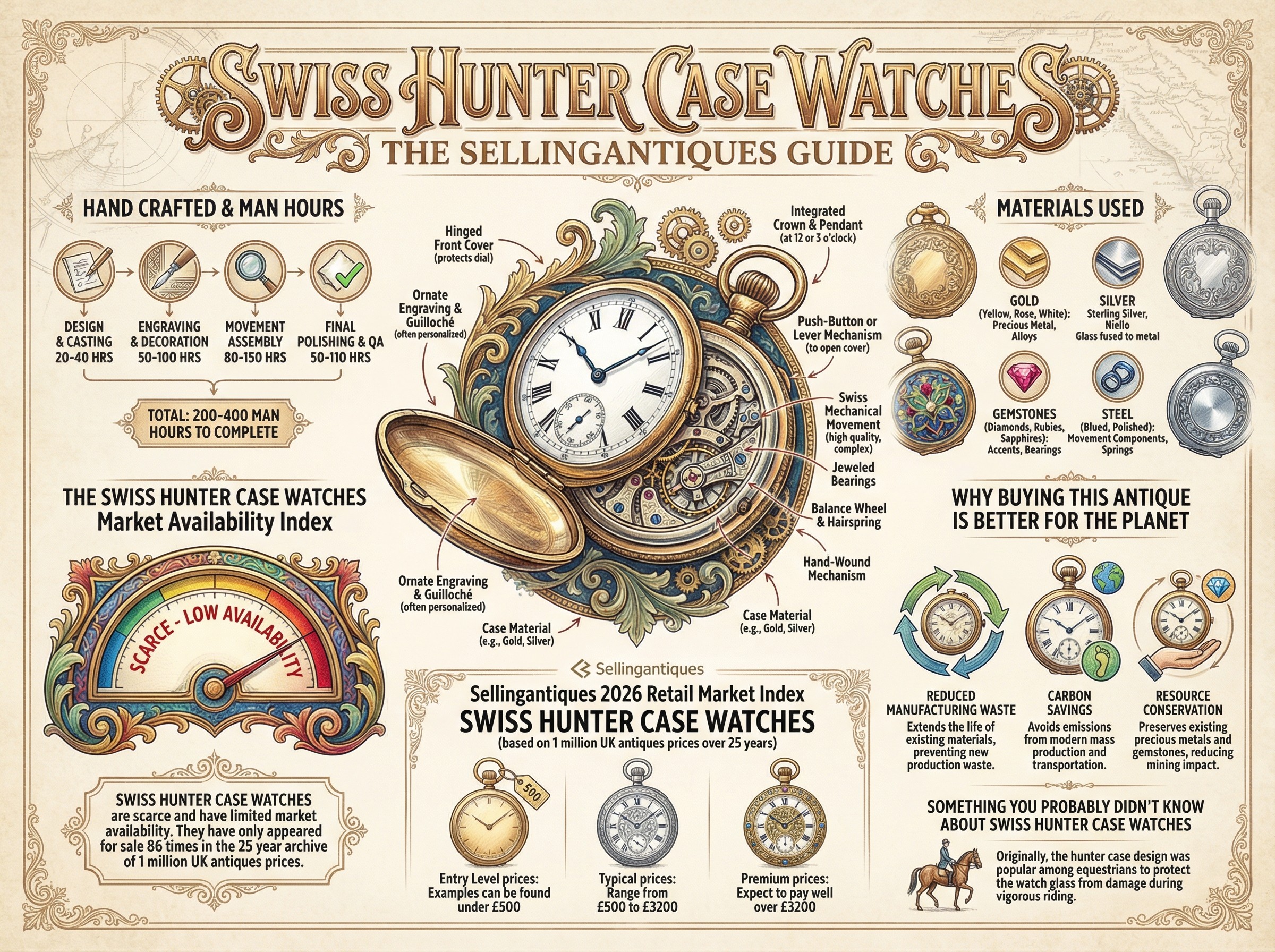 Swiss Hunter Case Watches Guide Infographic