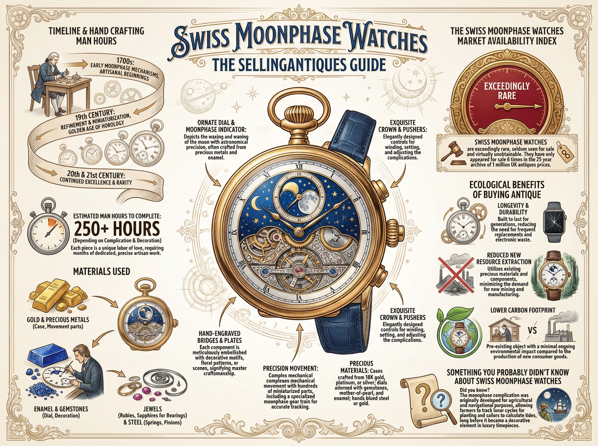 Swiss Moonphase Watches Guide Infographic