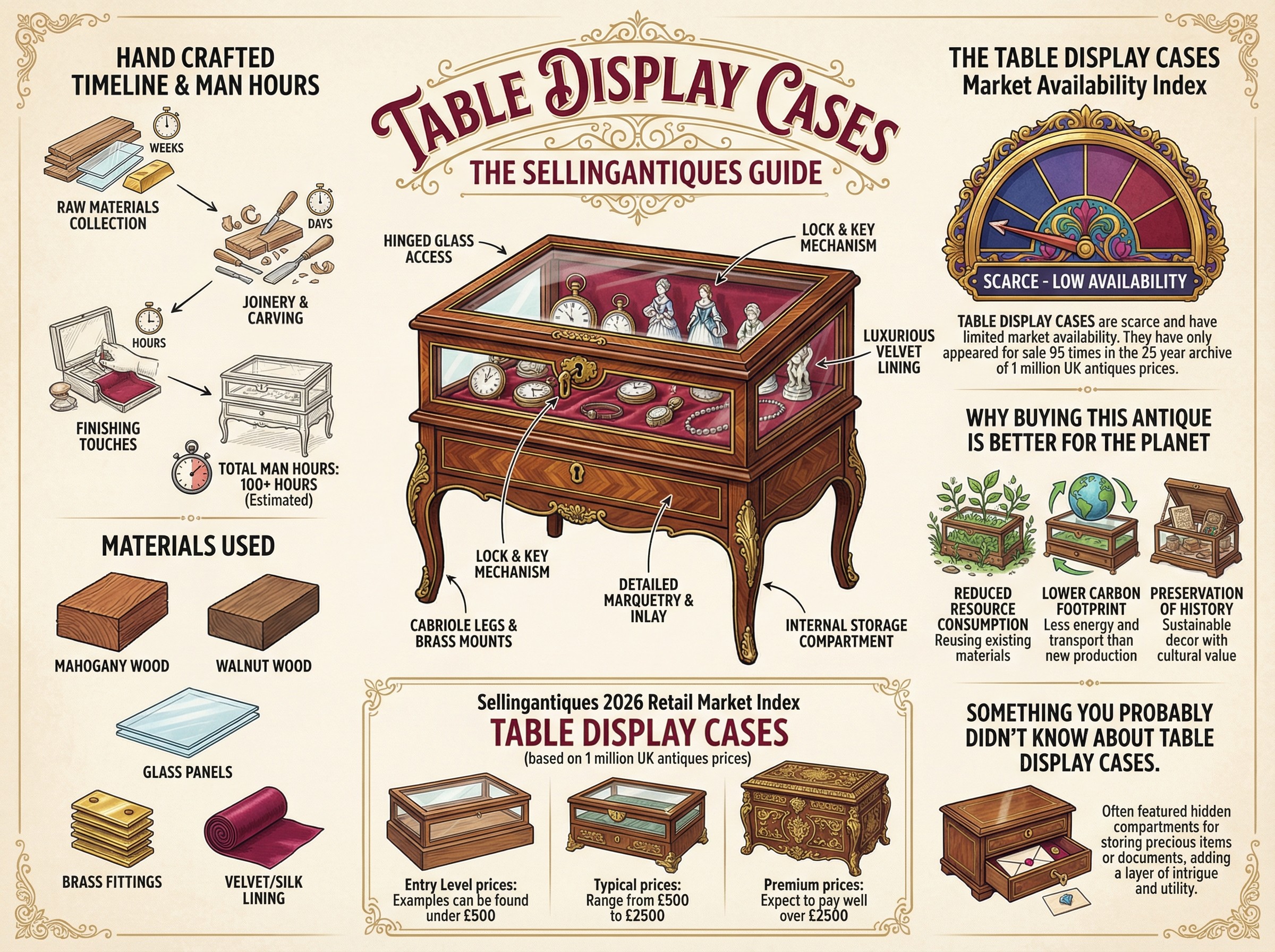 Table Display Cases Guide Infographic