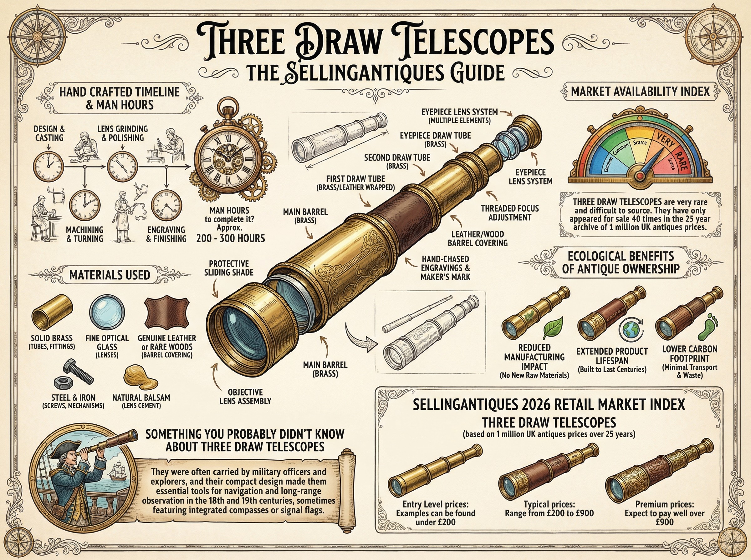Three Draw Telescopes Guide Infographic