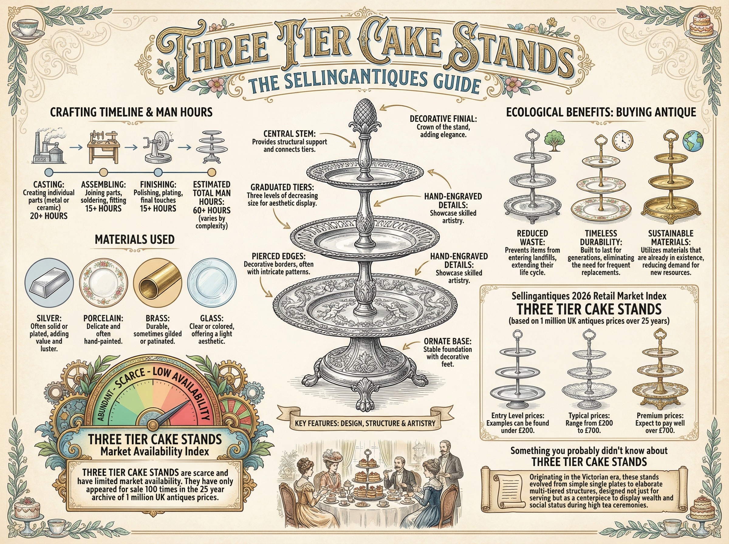 Three Tier Cake Stands Guide Infographic