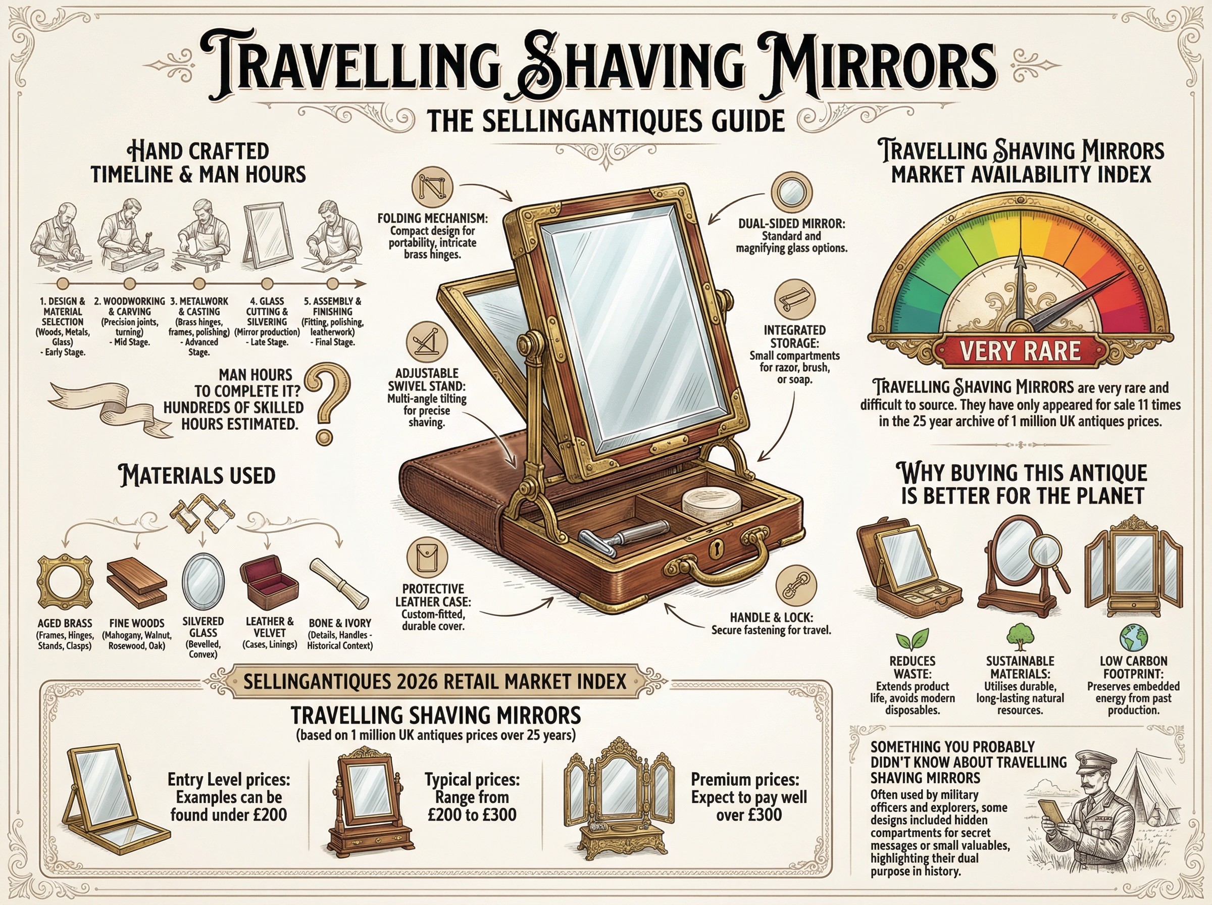 Travelling Shaving Mirrors Guide Infographic