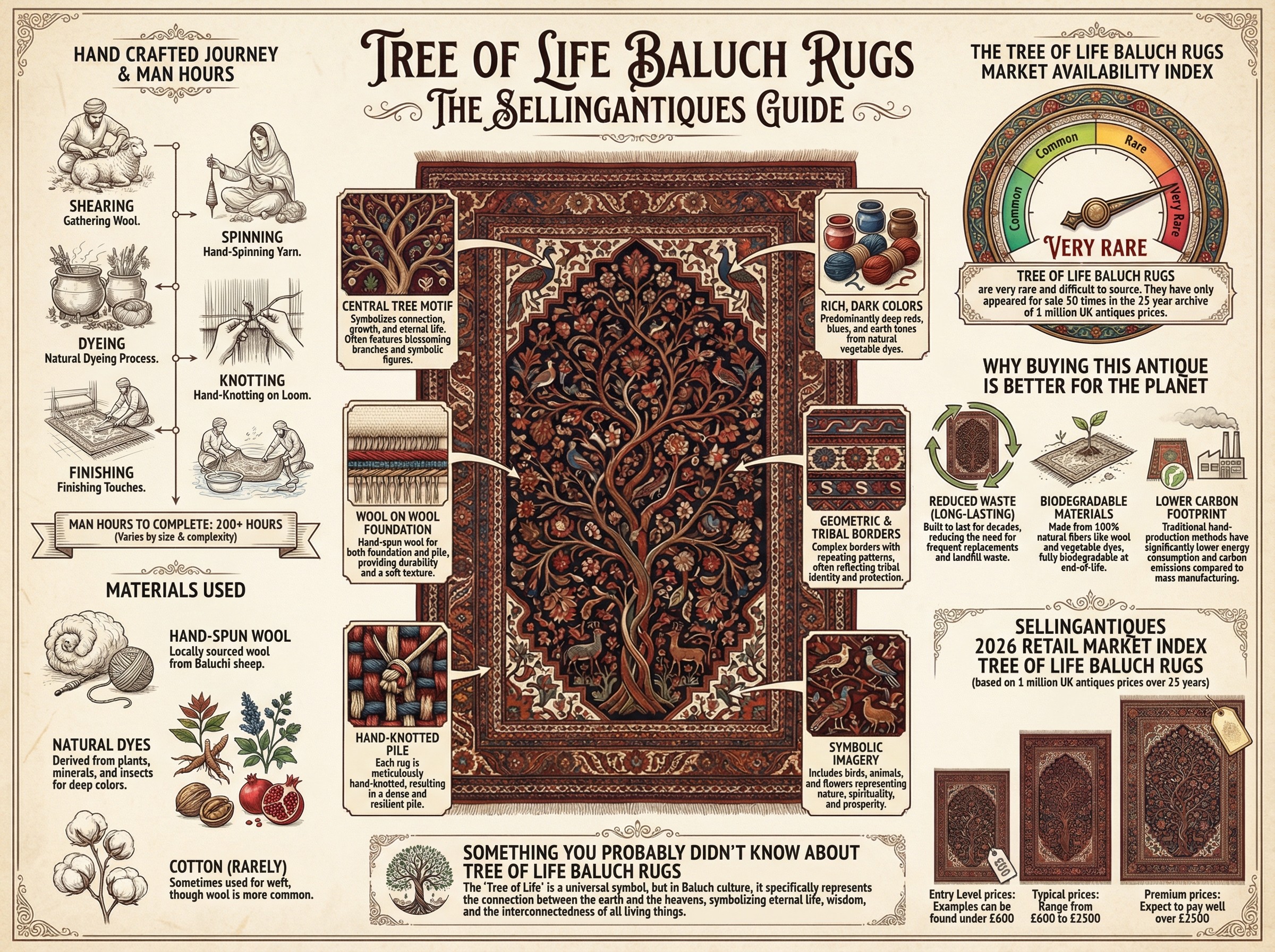 Tree Of Life Baluch Rugs Guide Infographic