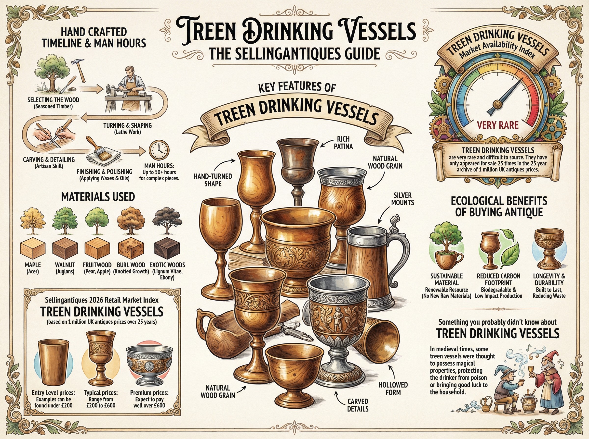 Treen Drinking Vessels Guide Infographic