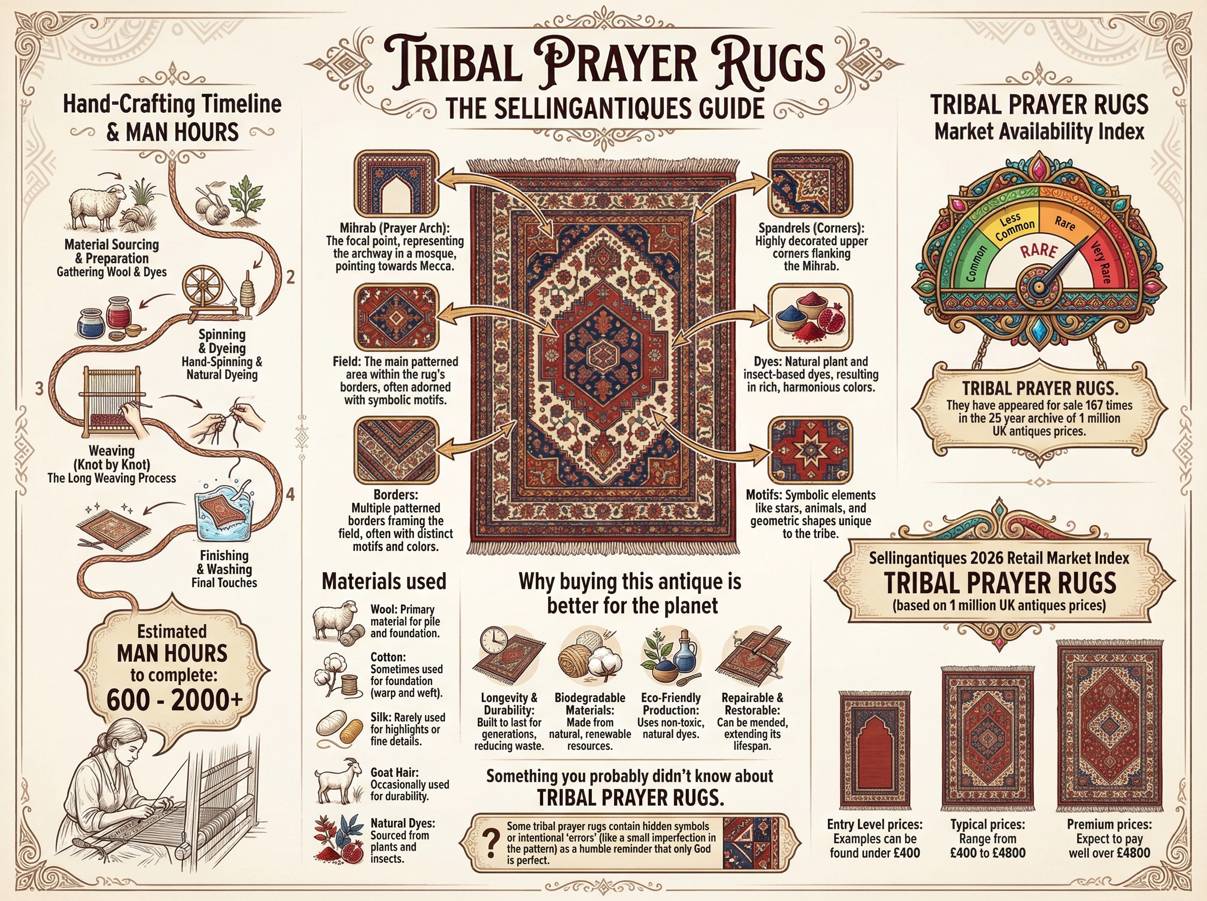 Tribal Prayer Rugs Guide Infographic