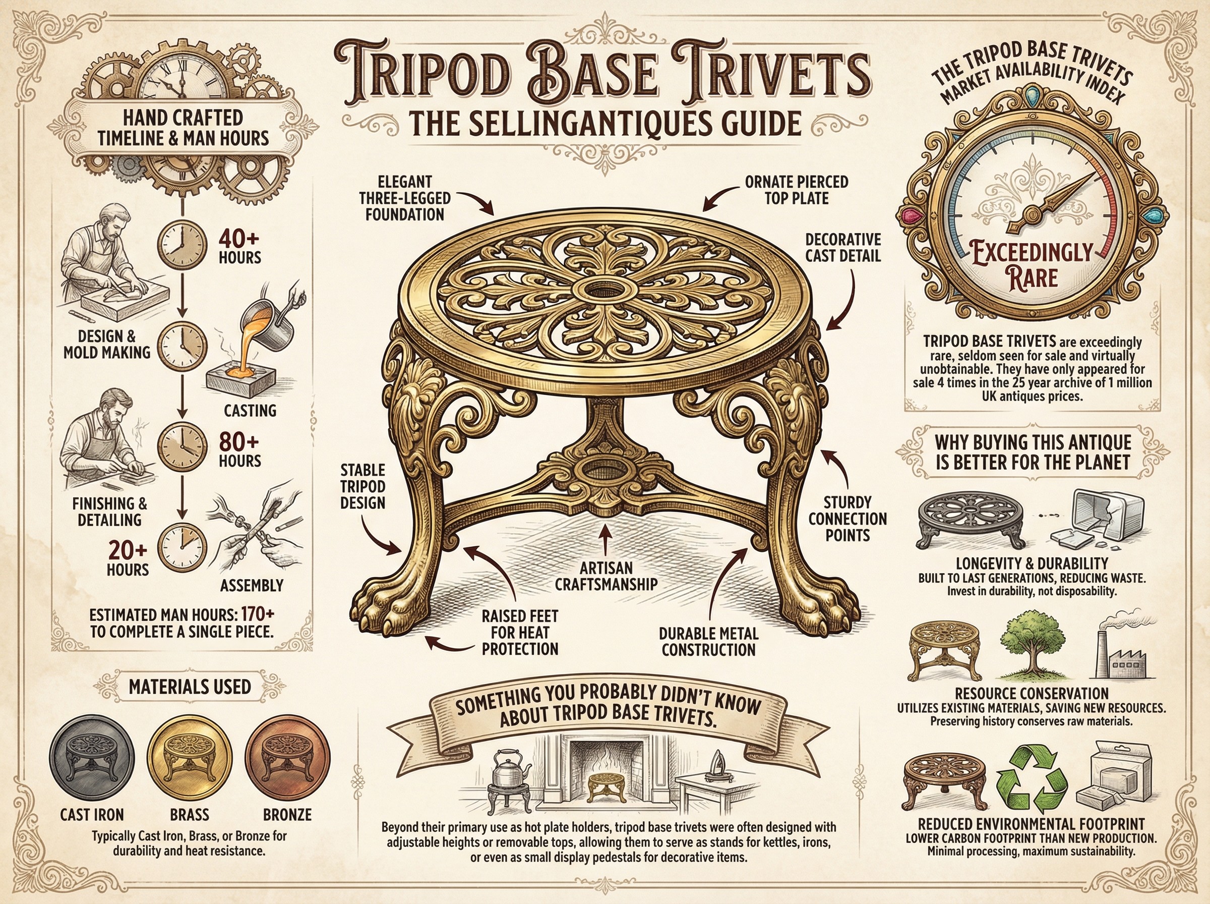 Tripod Base Trivets Guide Infographic
