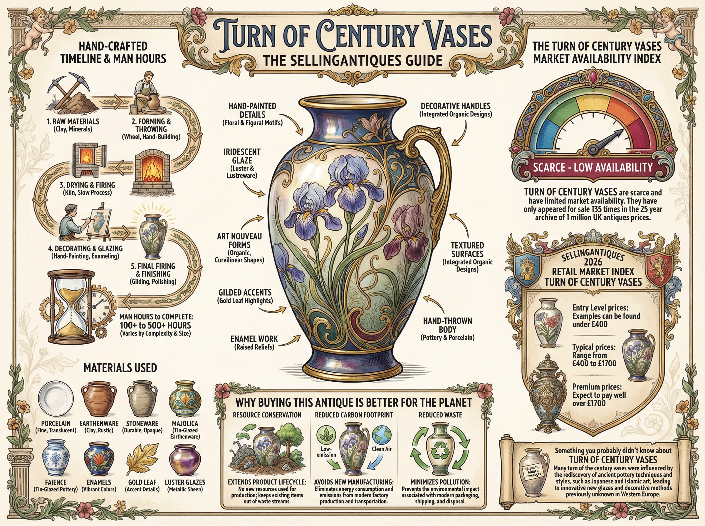Turn Of Century Vases Guide Infographic