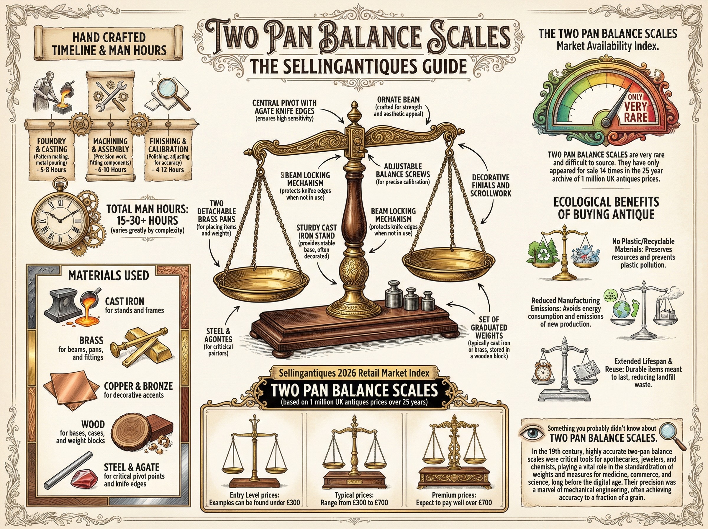 Two Pan Balance Scales Guide Infographic