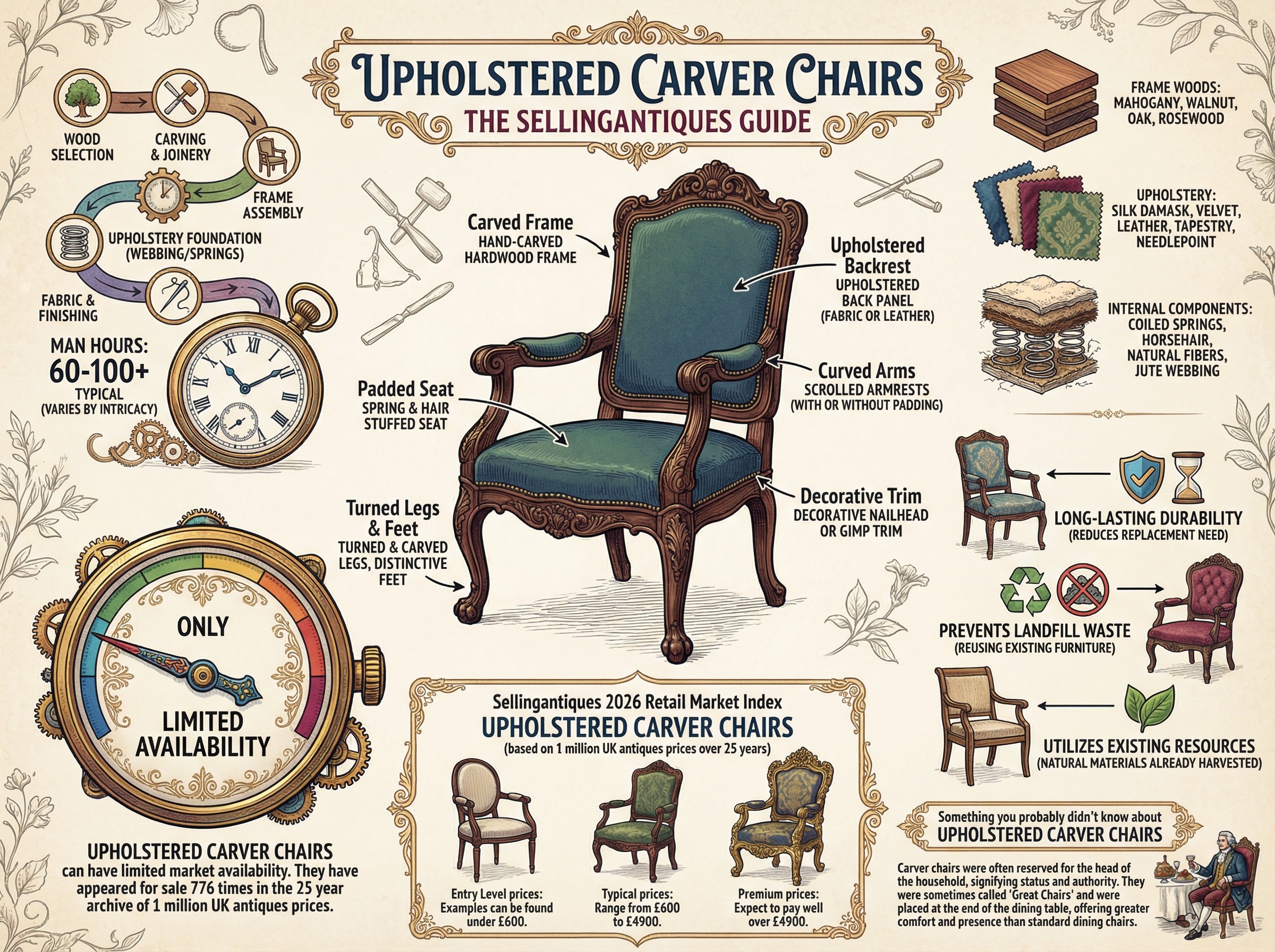 Upholstered Carver Chairs Guide Infographic