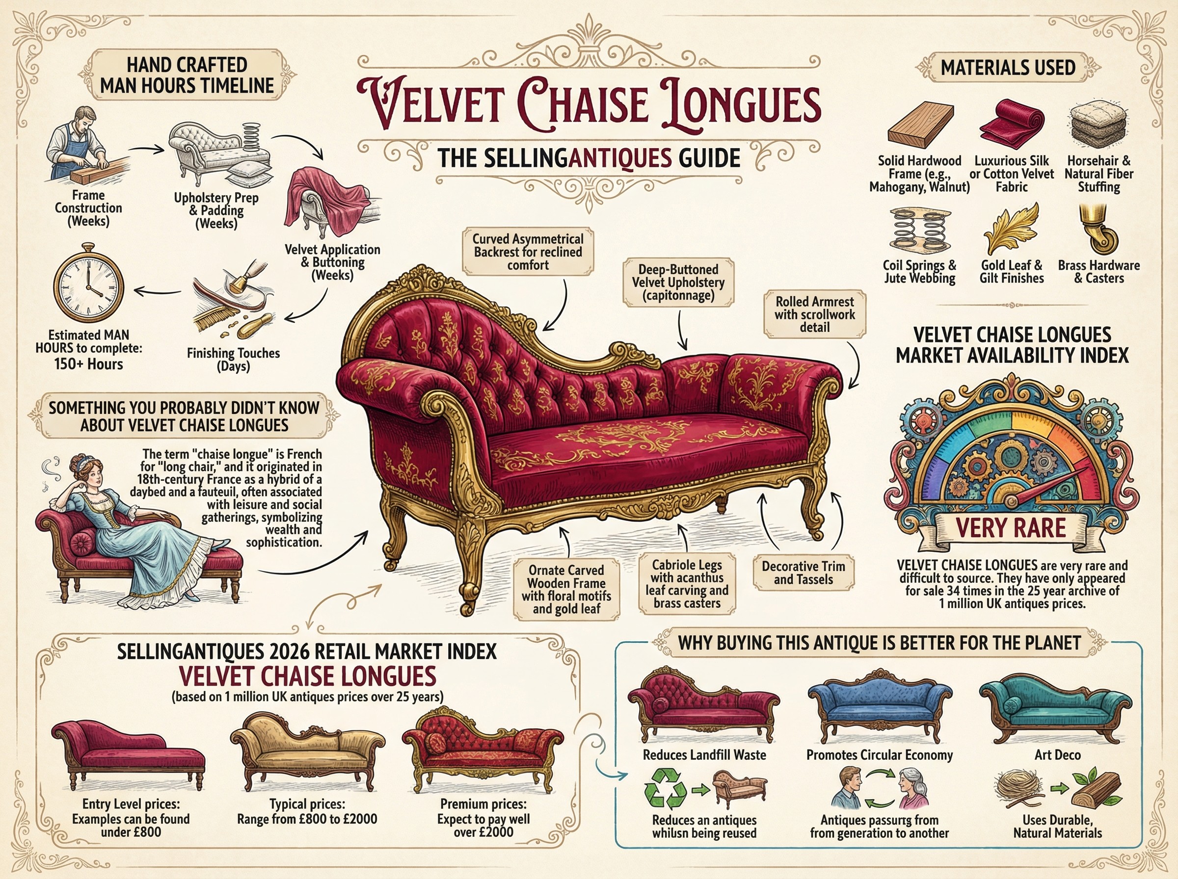 Velvet Chaise Longues Guide Infographic