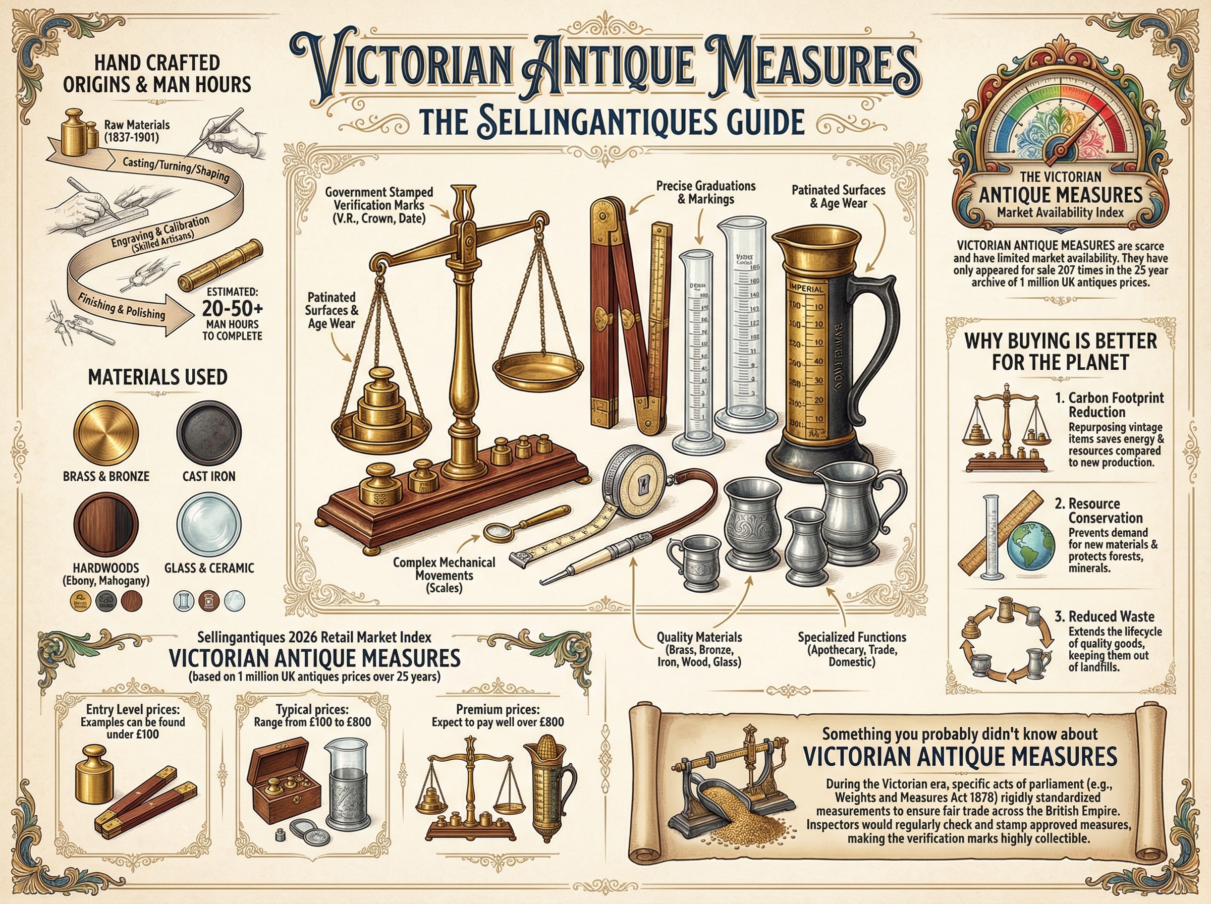 Victorian Antique Measures Guide Infographic