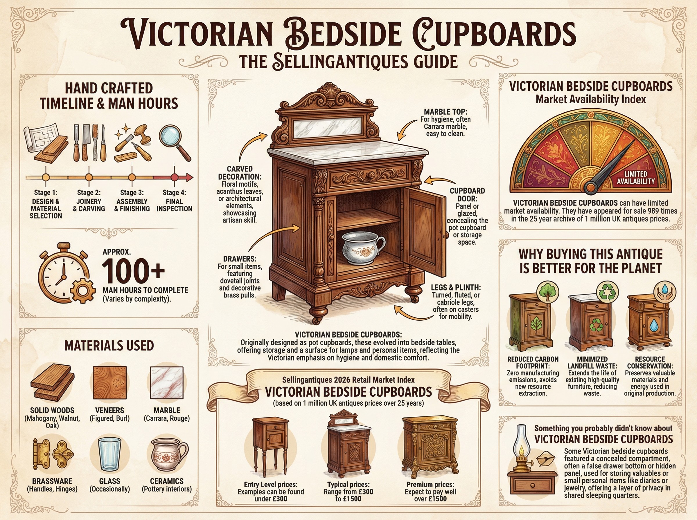 Victorian Bedside Cupboards Guide Infographic