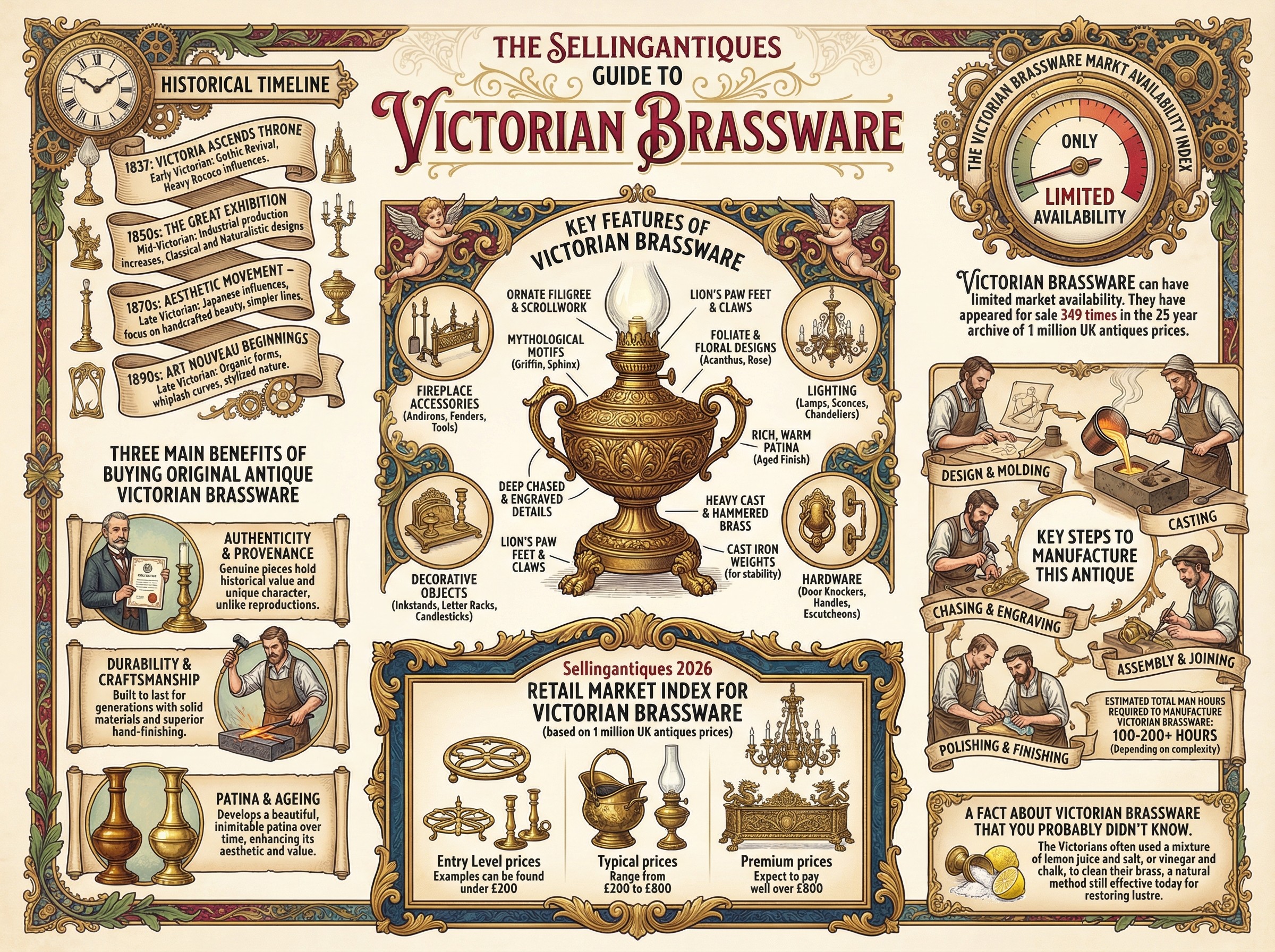 Victorian Brassware Guide Infographic