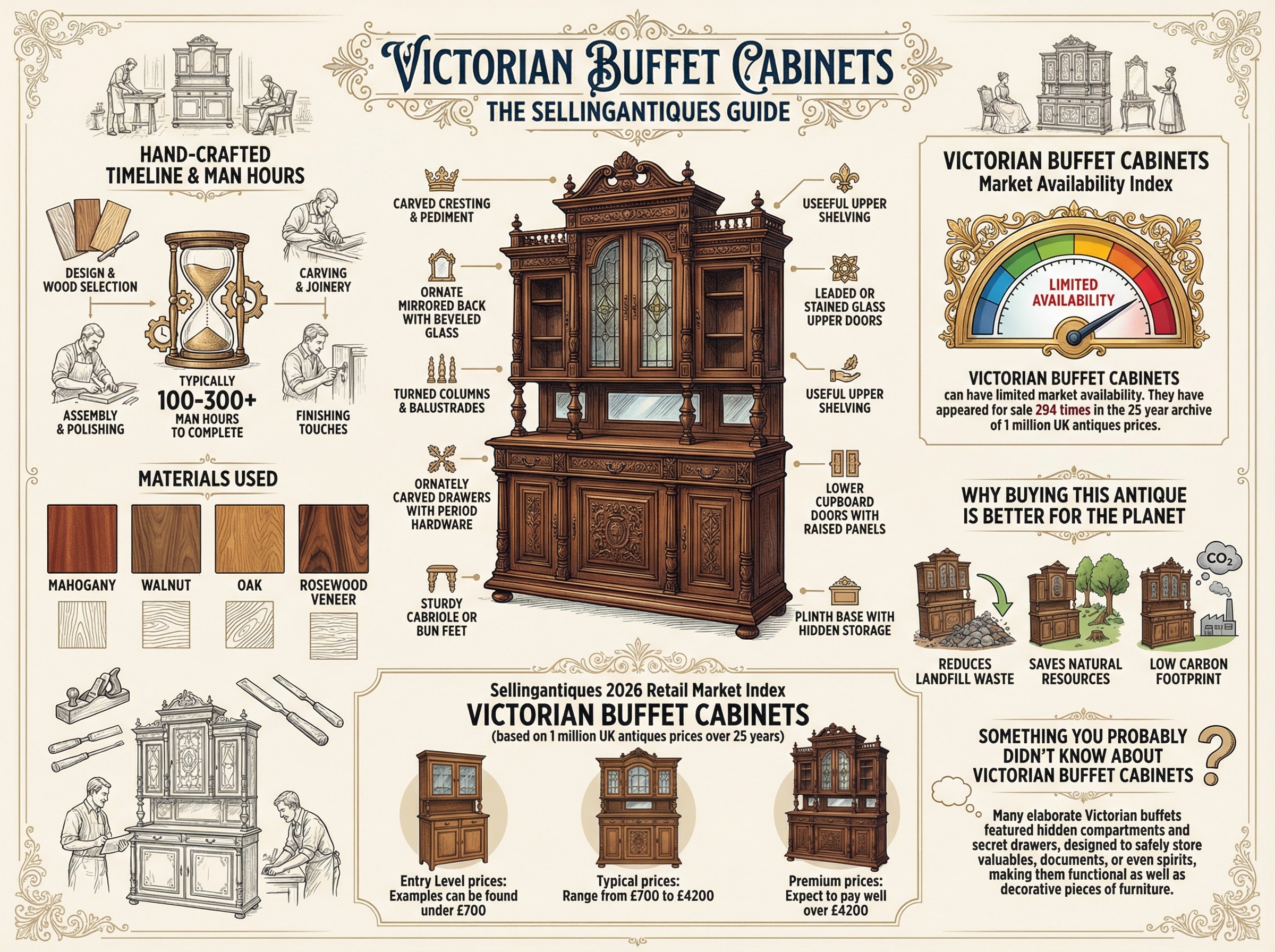 Victorian Buffet Cabinets Guide Infographic