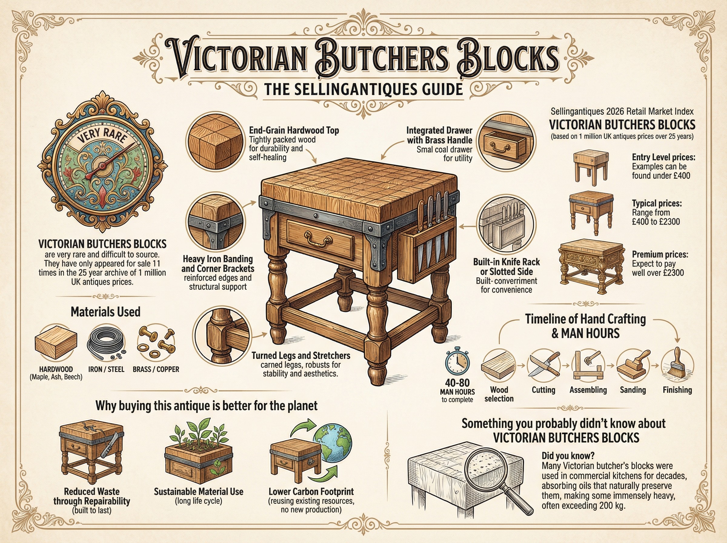 Victorian Butchers Blocks Guide Infographic