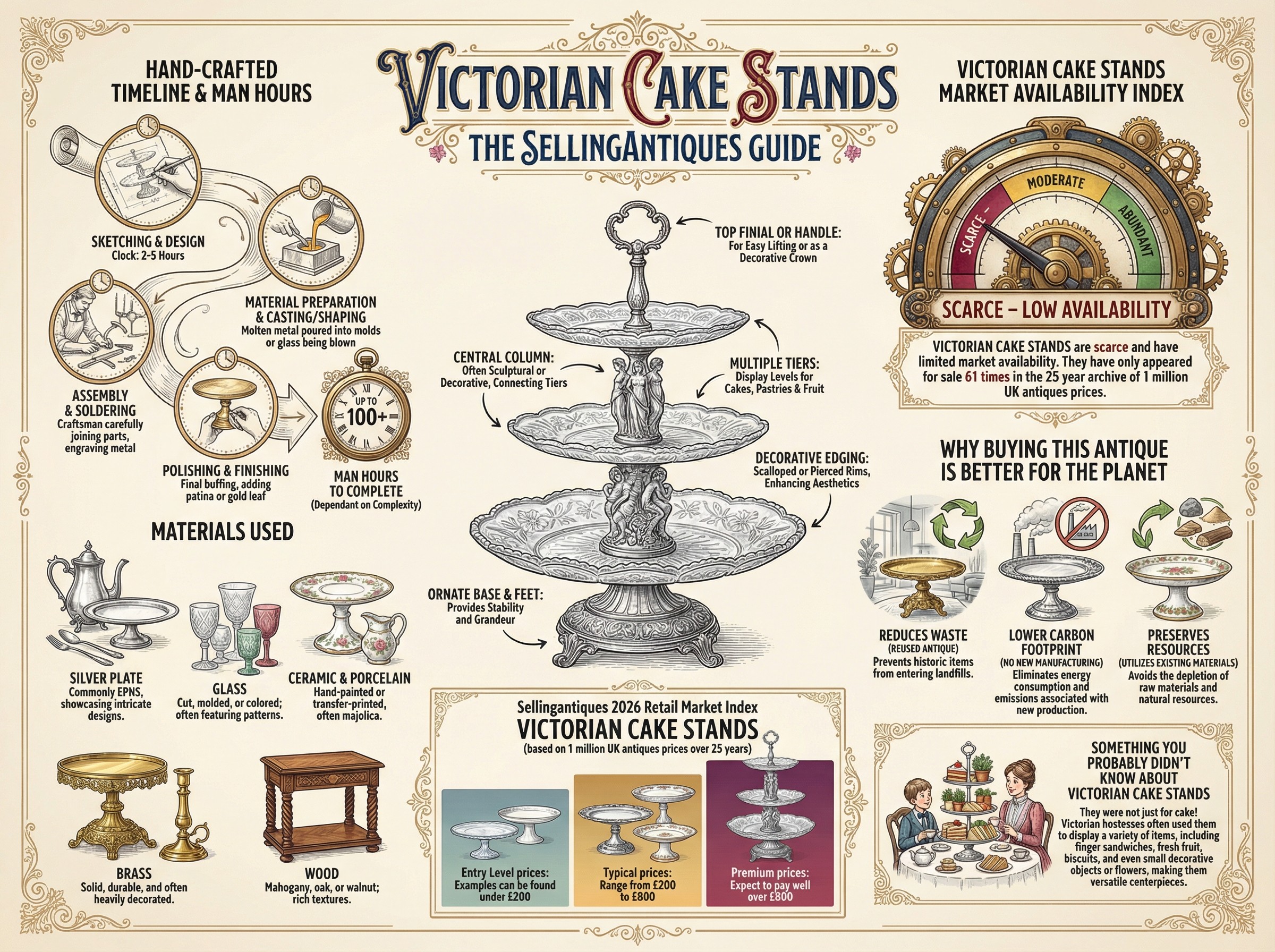 Victorian Cake Stands Guide Infographic