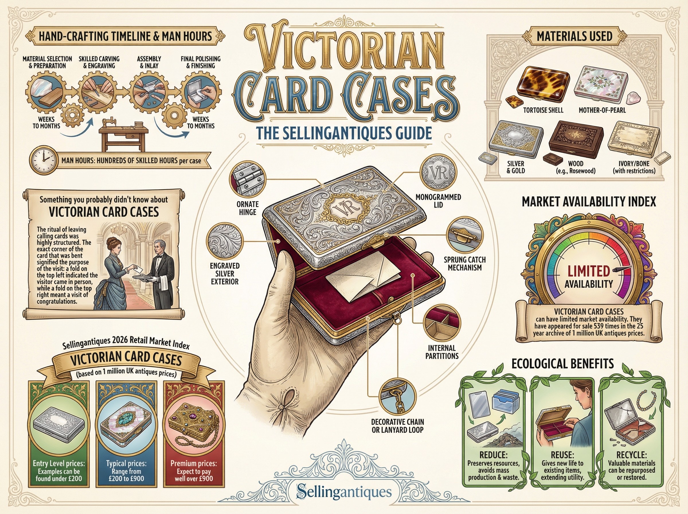 Victorian Card Cases Guide Infographic