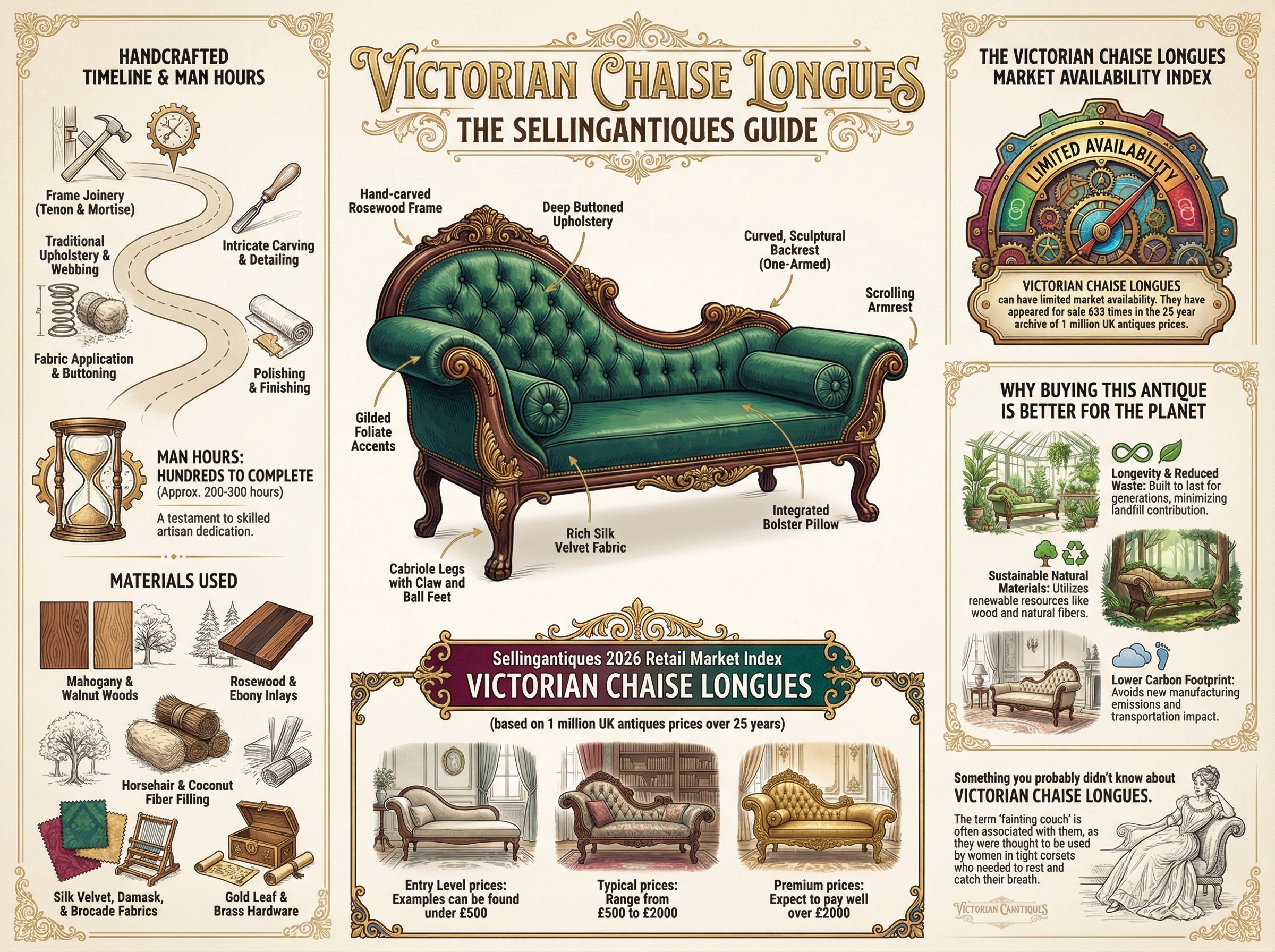 Victorian Chaise Longues Guide Infographic