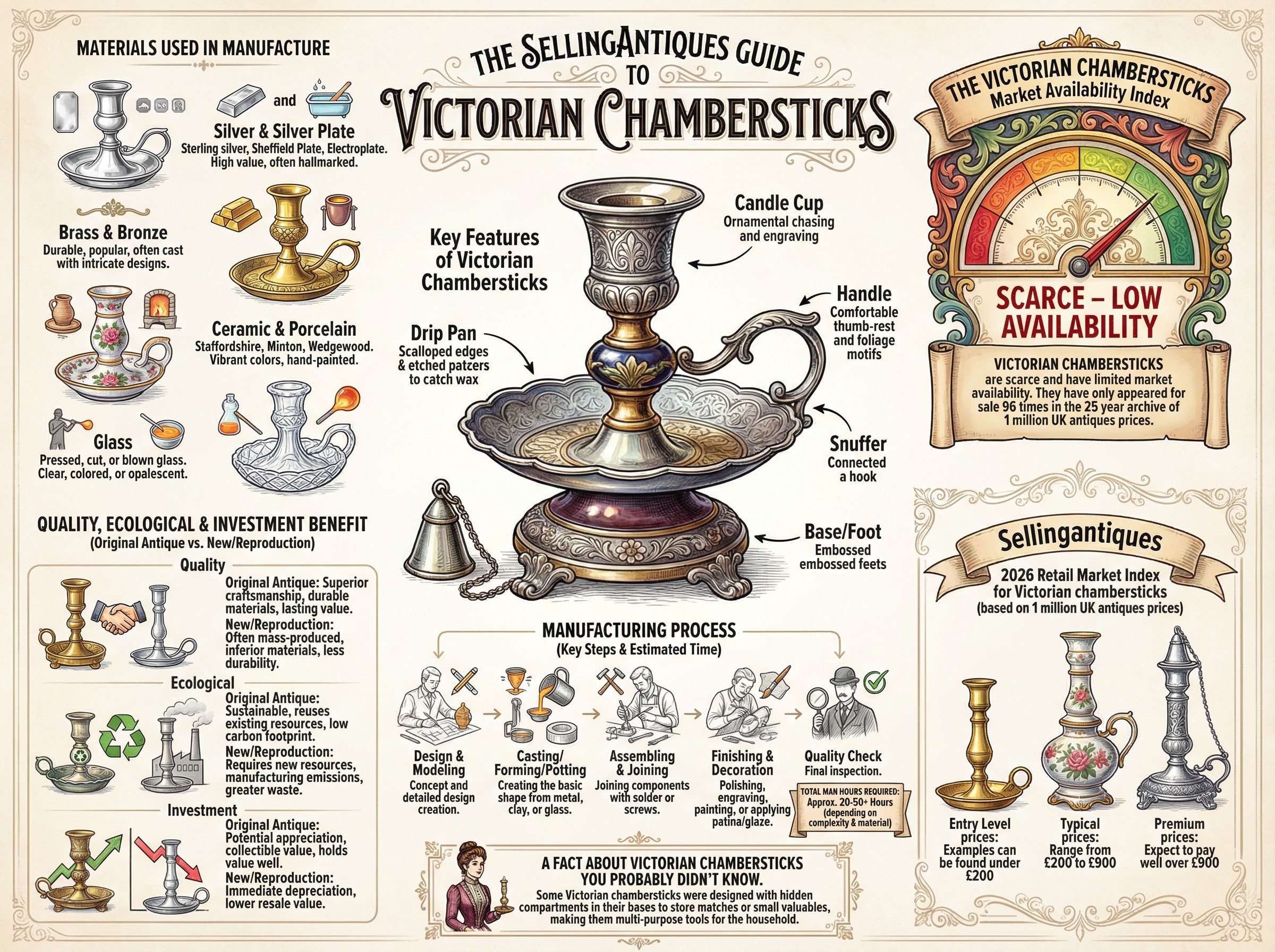 Victorian Chambersticks Guide Infographic