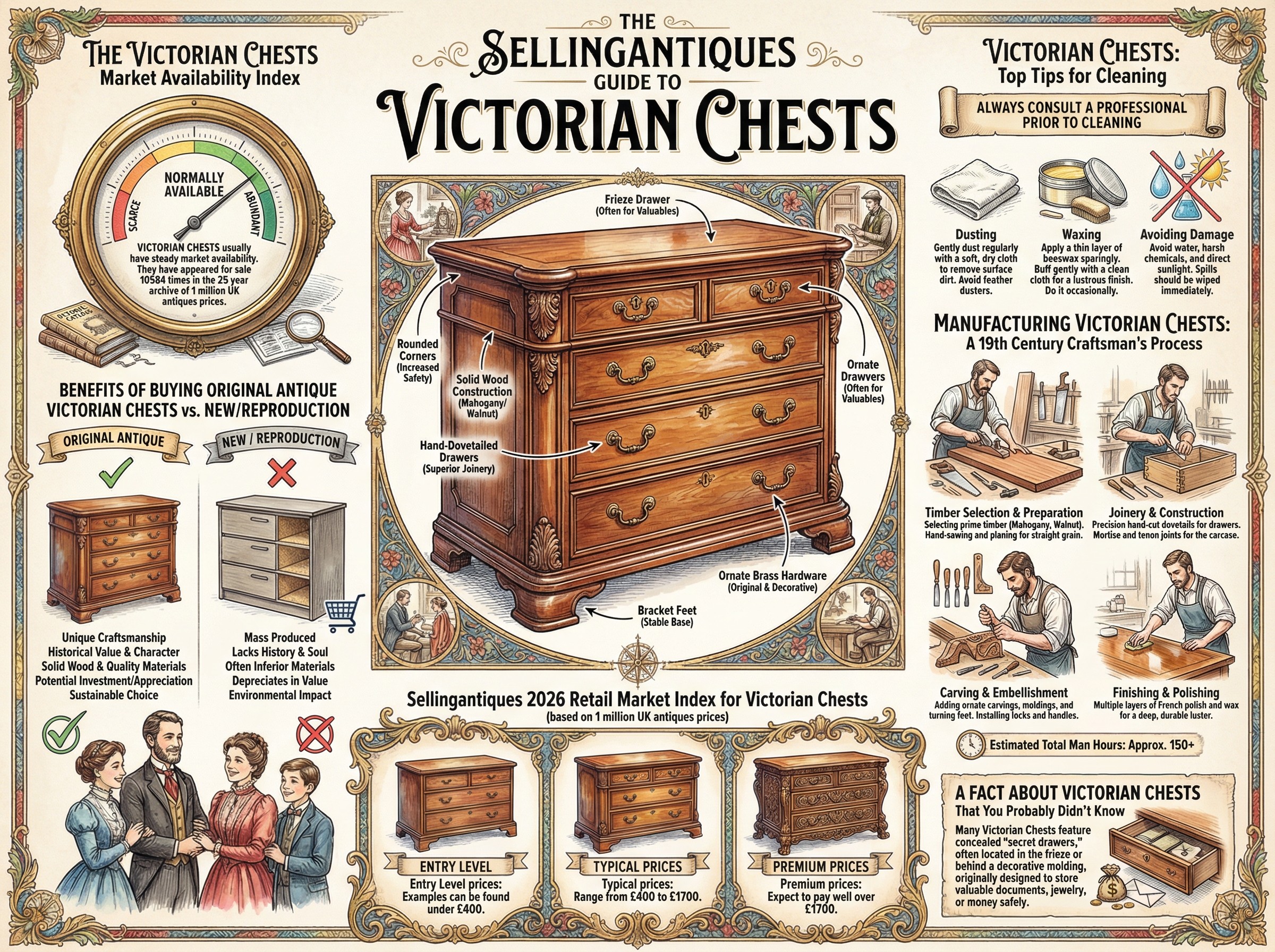 Victorian Chests Guide Infographic