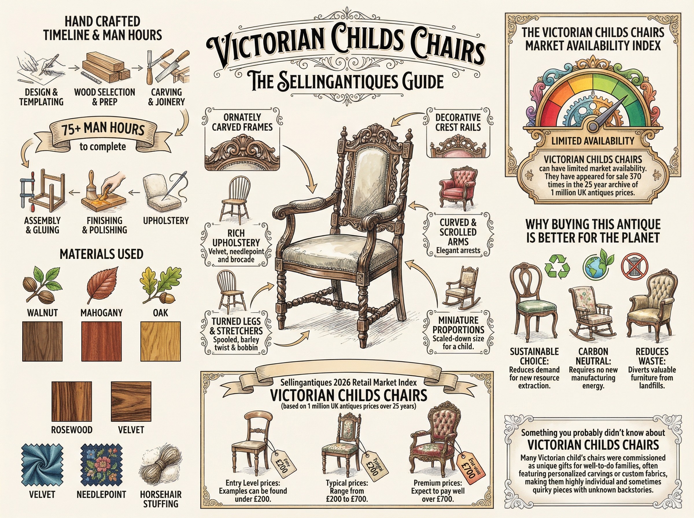 Victorian Childs Chairs Guide Infographic