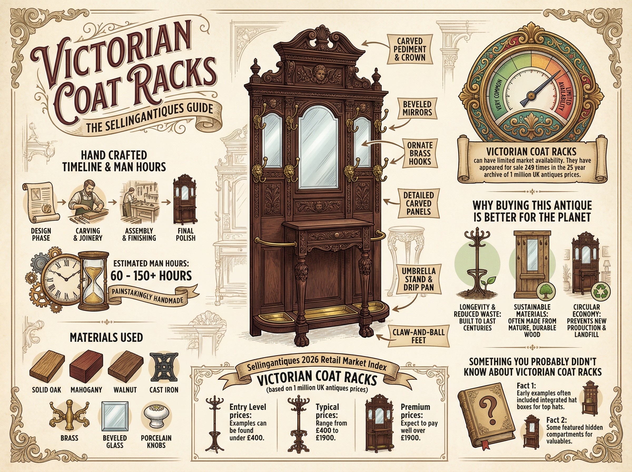 Victorian Coat Racks Guide Infographic