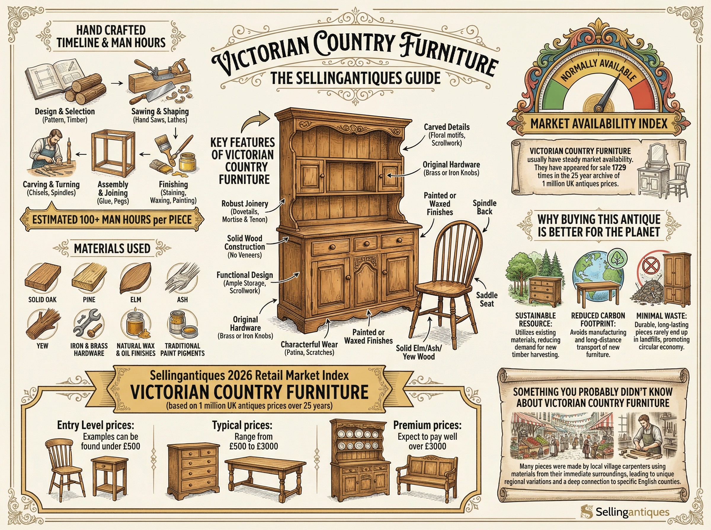 Victorian Country Furniture Guide Infographic