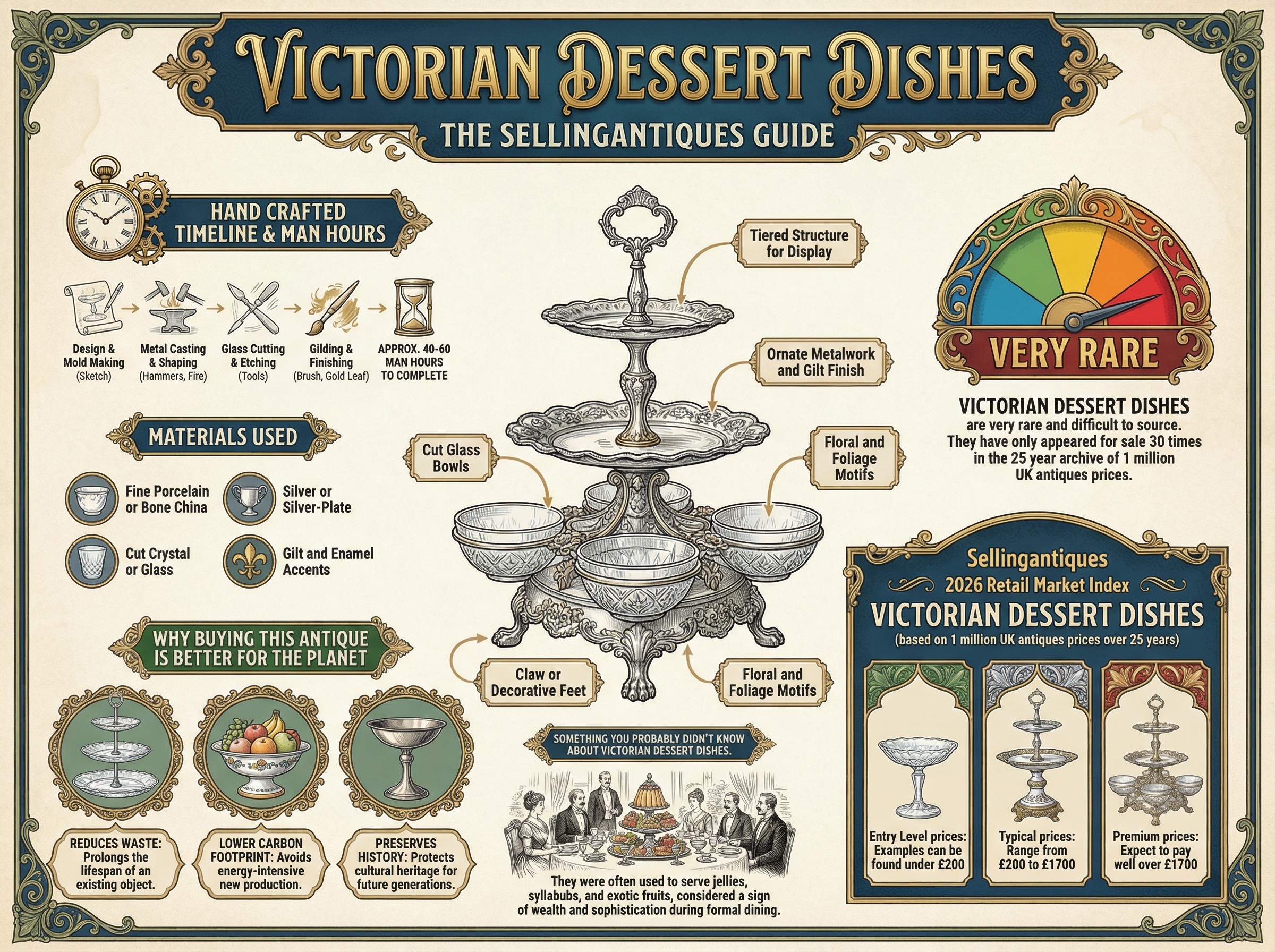 Victorian Dessert Dishes Guide Infographic