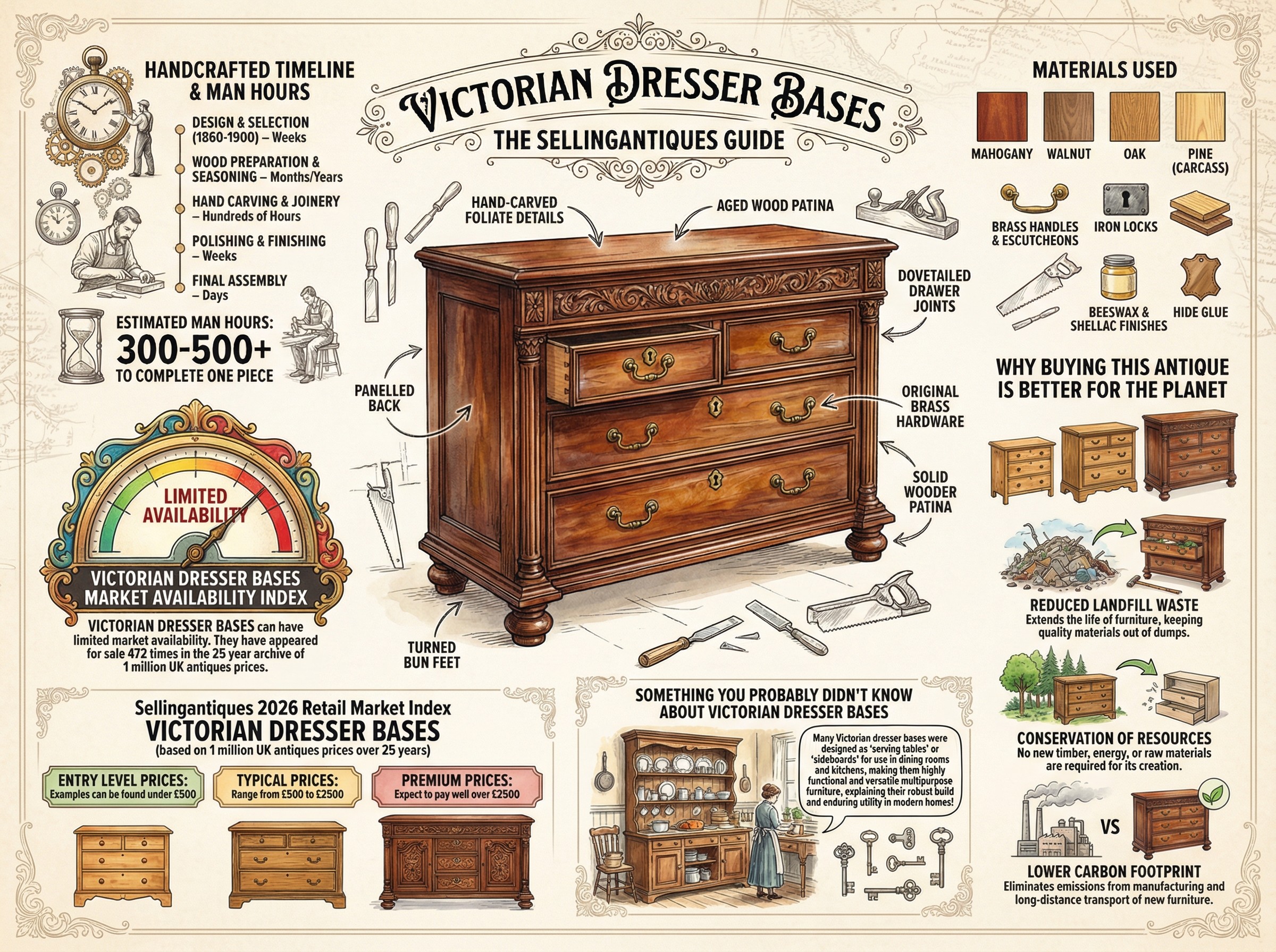 Victorian Dresser Bases Guide Infographic