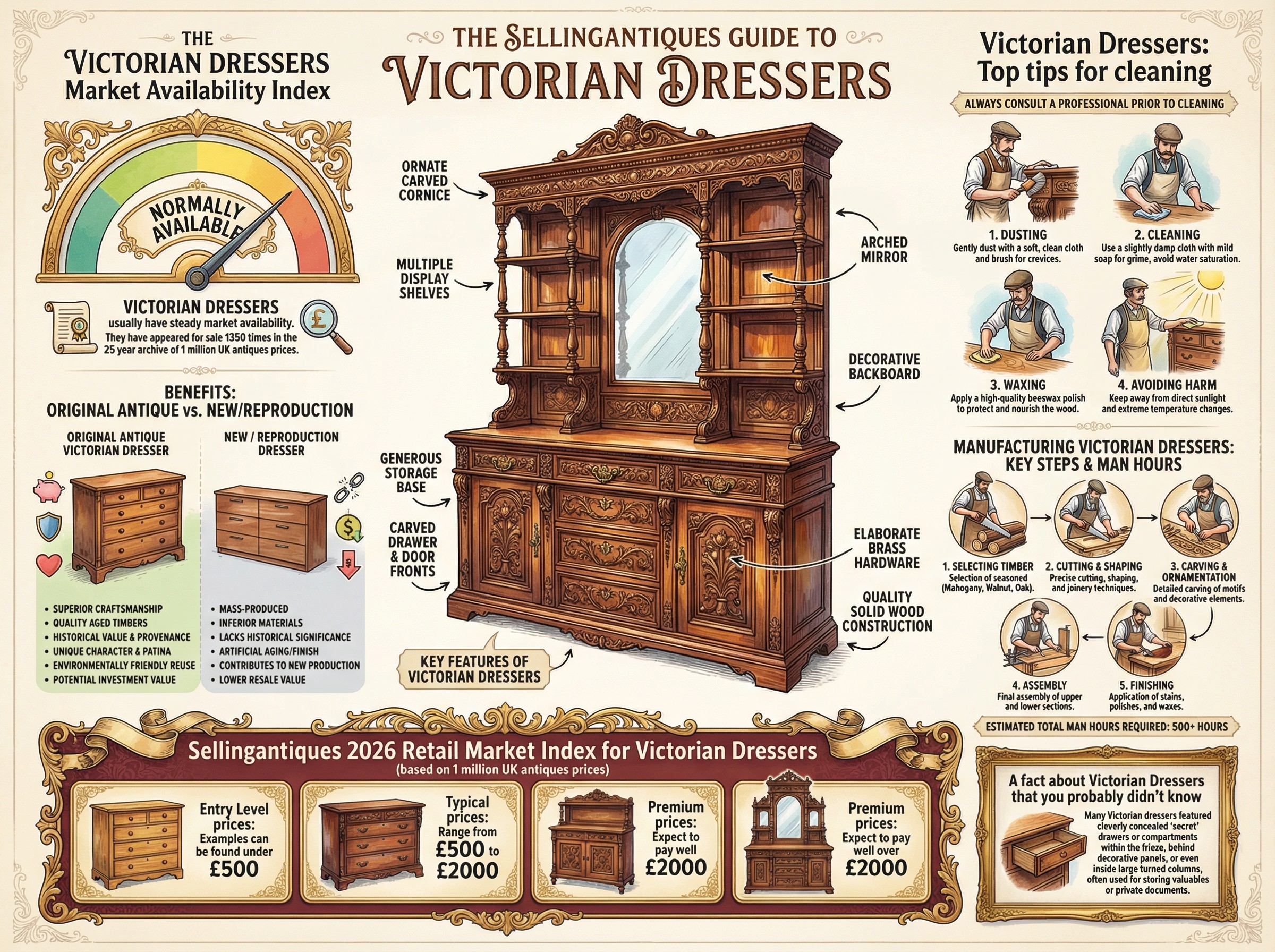 Victorian Dressers Guide Infographic