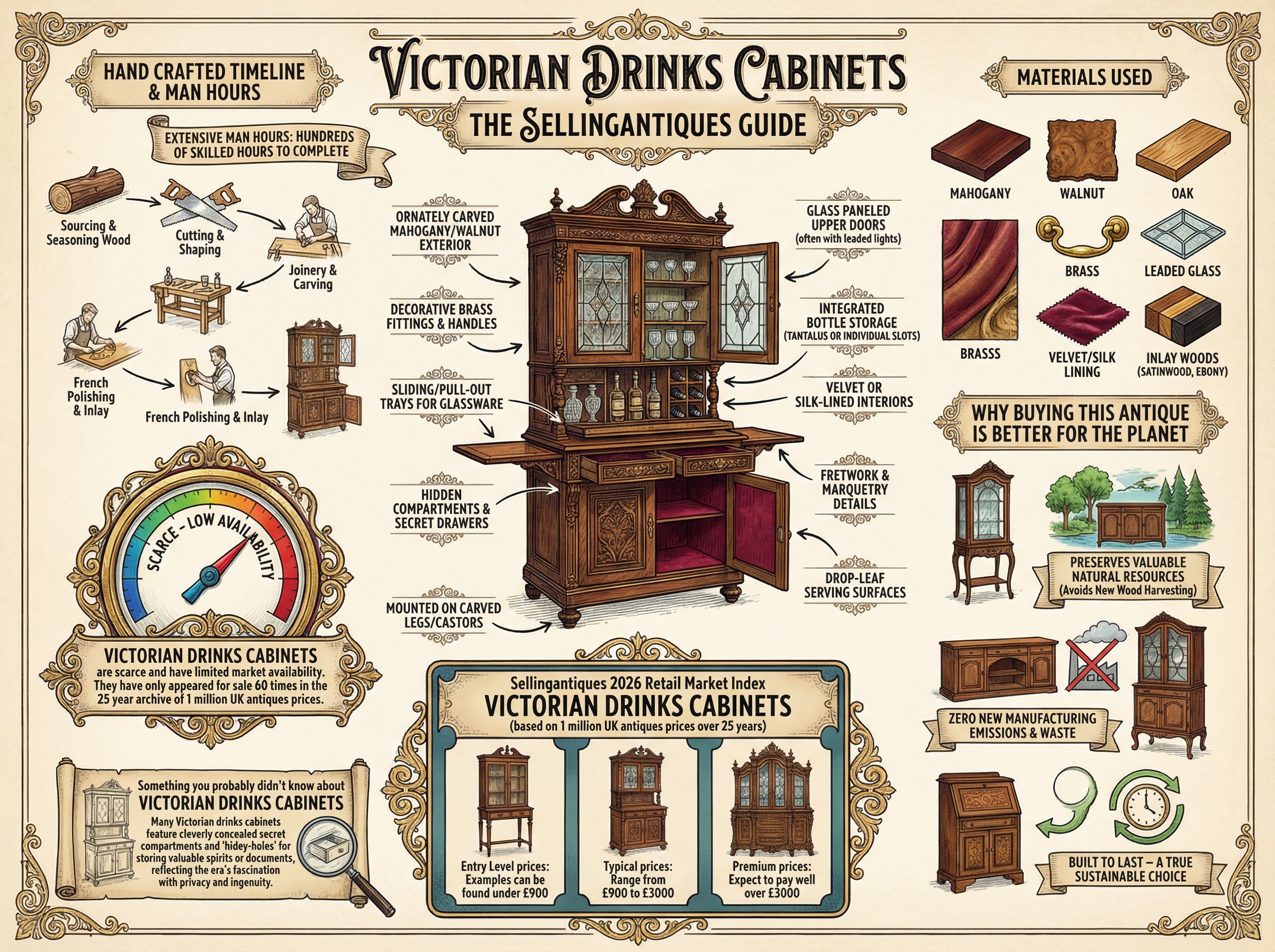 Victorian Drinks Cabinets Guide Infographic