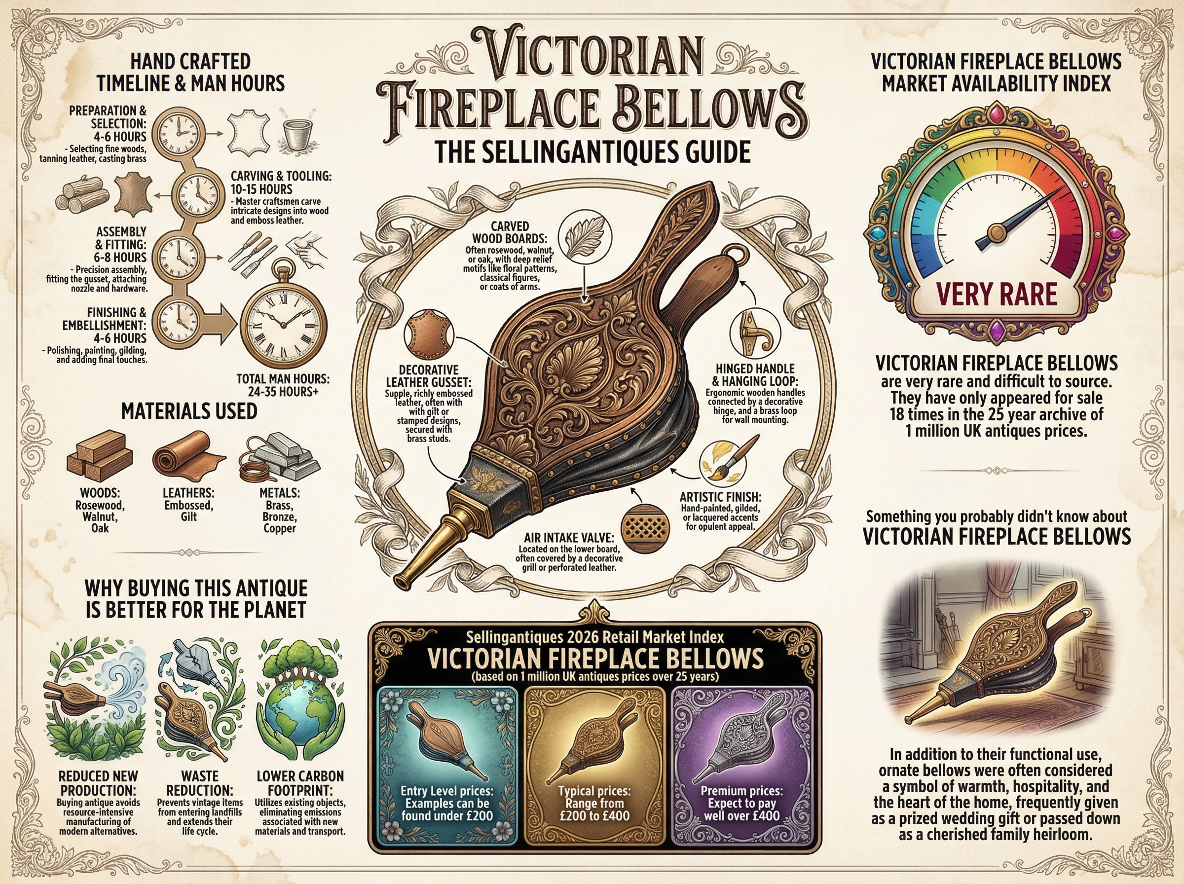 Bellows Guide The Sellingantiques Guide to Victorian Fireplace Bellows