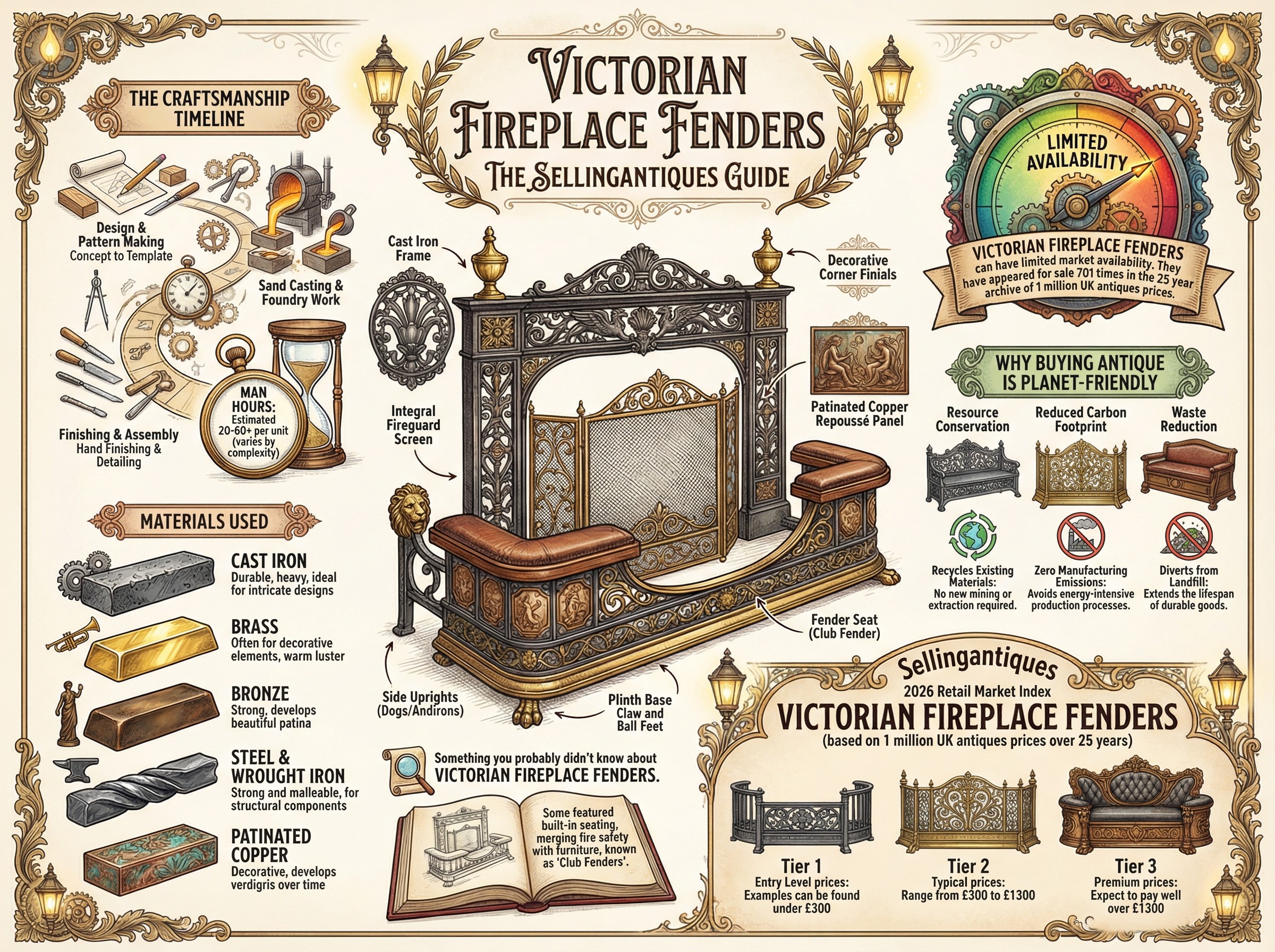 The Sellingantiques Guide to Victorian Fireplace Fenders